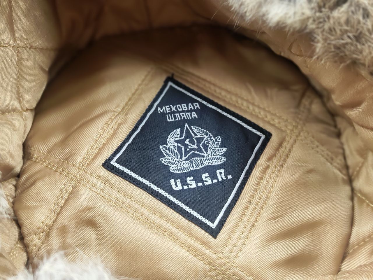 If Six Was Nine Vintage Crazy Ushanka Hat of natural Beige Fur Y2K Style Size ONE SIZE - 7 Thumbnail