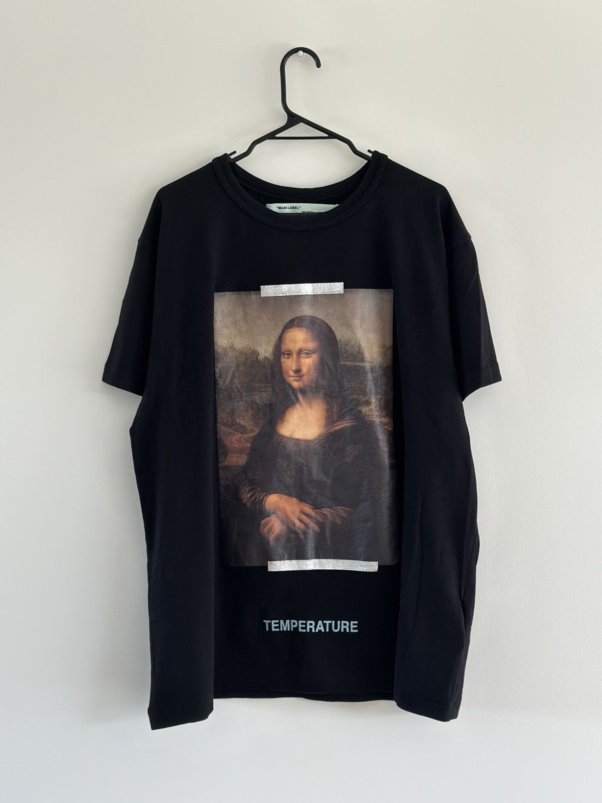 OFF-WHITE Black Diagonal Fire Spliced T-Shirt · VERGLE