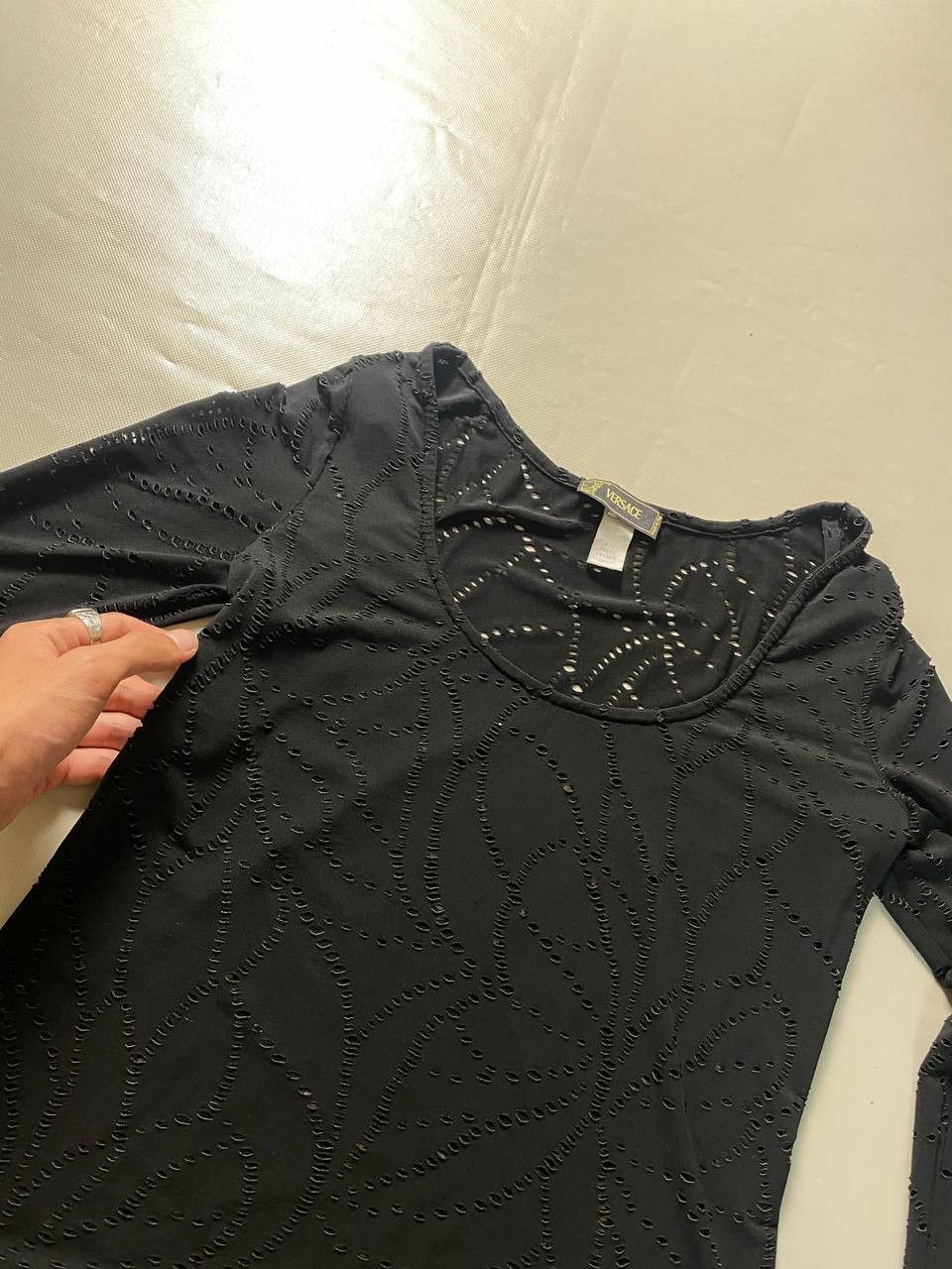 Versace × Vintage Vintage Versace Longsleeve Avant Garde 90s Size M / US 6-8 / IT 42-44 - 6 Thumbnail