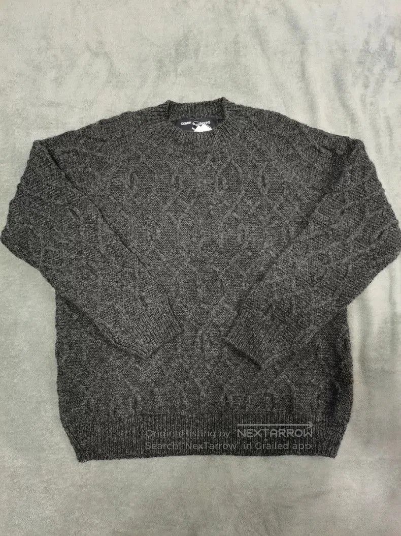 Comme des Garcons COMME DES GARÇONS HOMME Gray Wool Sweater. Size US M / EU 48-50 / 2 - 3 Thumbnail