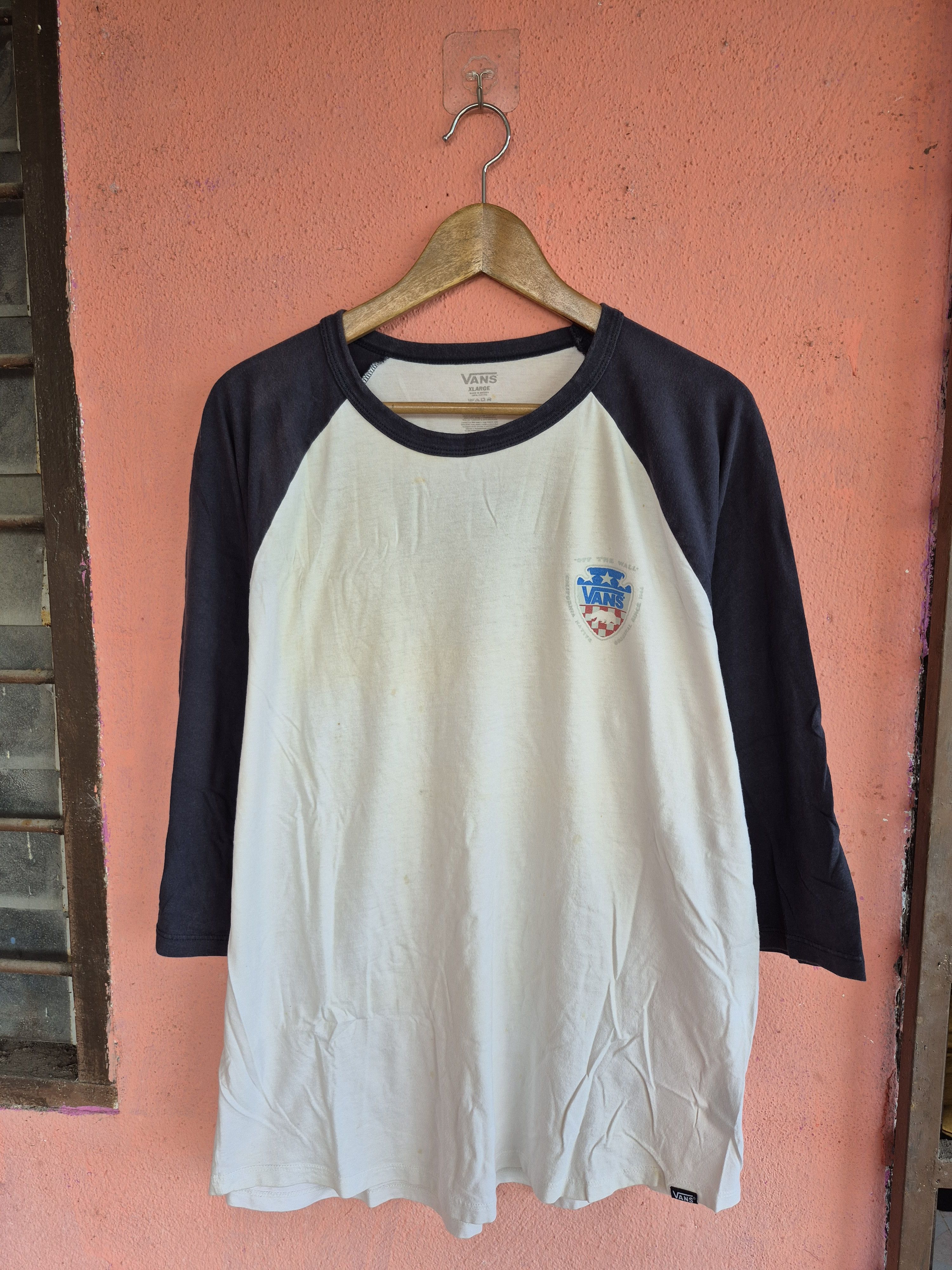 Vans 🔥 Vans Skate Streetwear Three Quarter Tee Size US XL / EU 56 / 4 - 4 Thumbnail