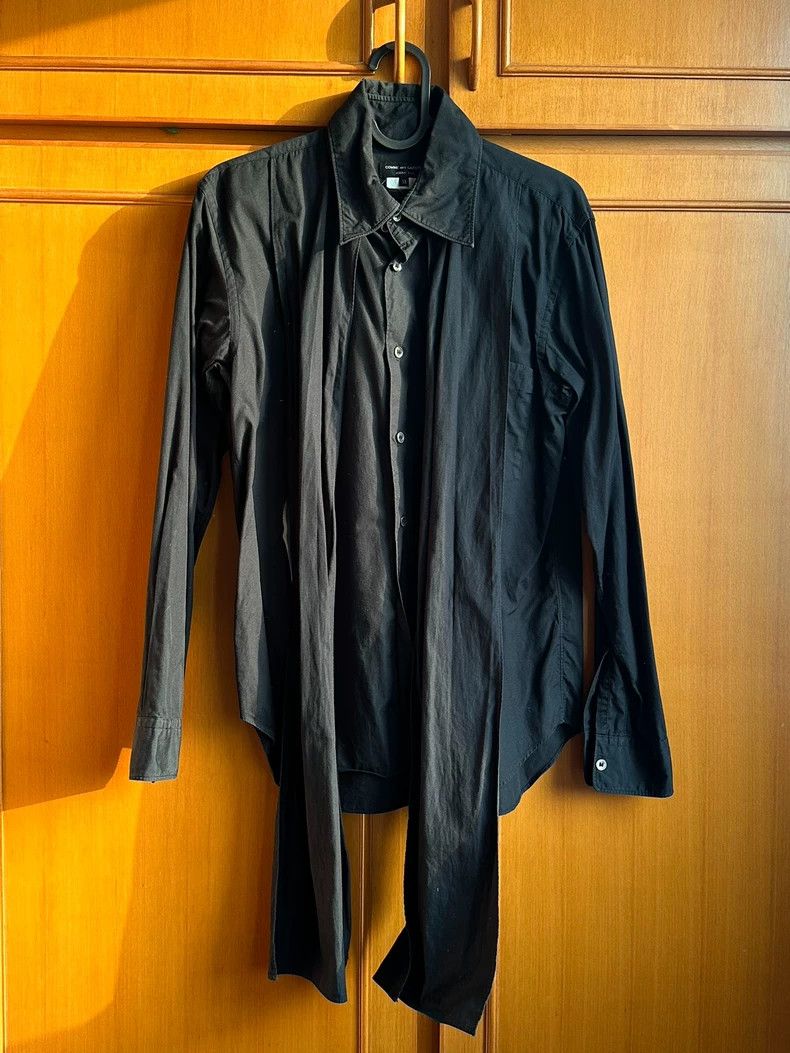 Comme des Garcons Comme Des Garcons Dark Black Strap Shirt Size US S / EU 44-46 / 1 - 1 Thumbnail