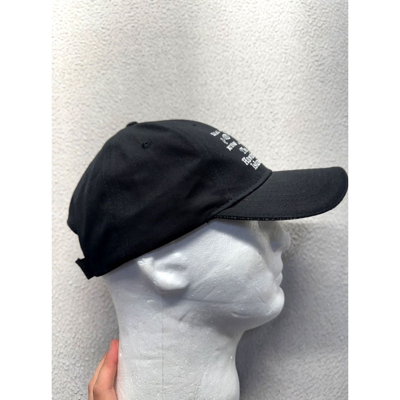 Vintage Surfware Hawaiian Classics Baseball Cap OSFA Black 100% Cotton Adjustable Mens Size ONE SIZE - 4 Thumbnail