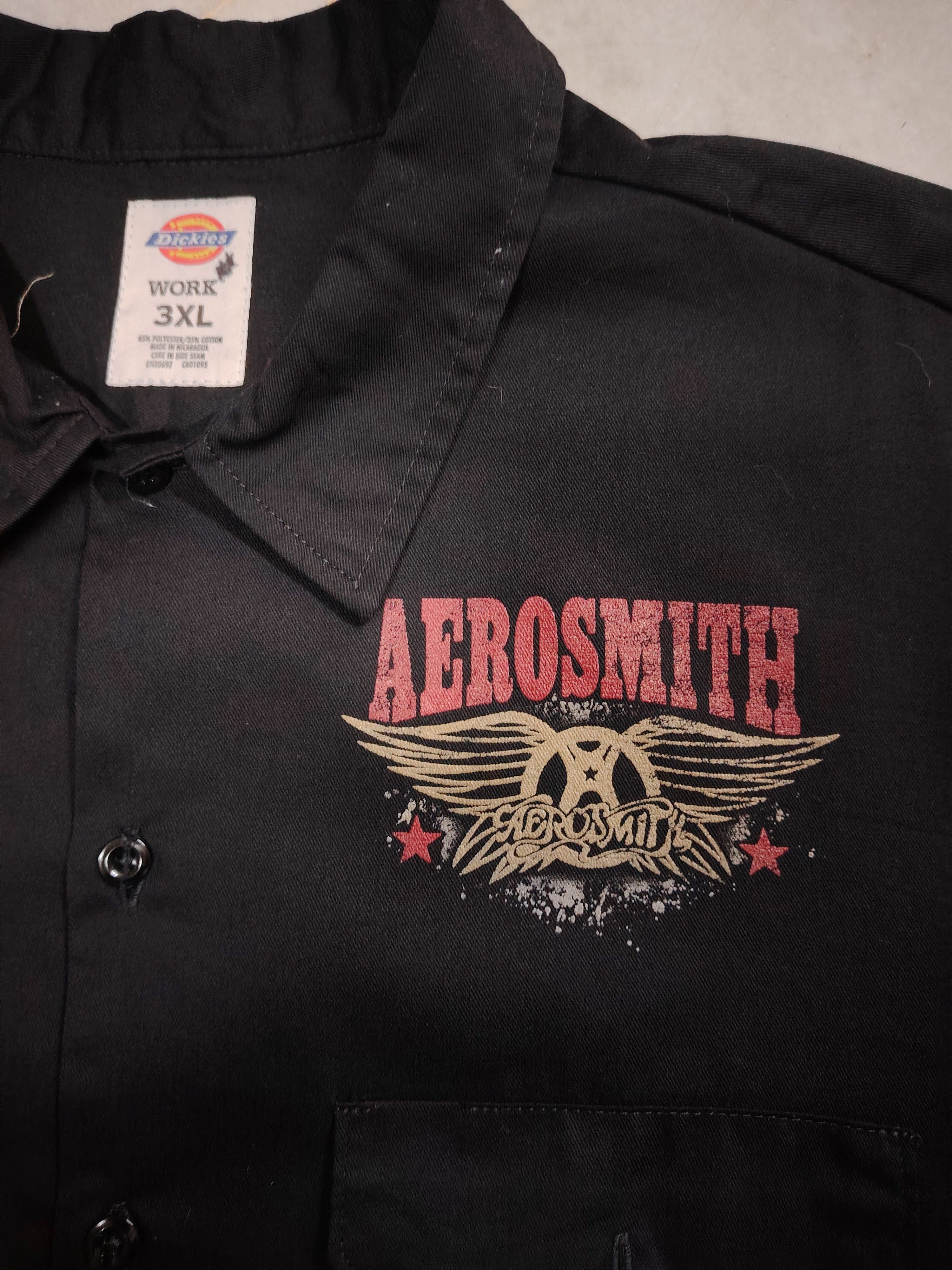 image of Aerosmith Dickies Workshirt in Black, Men's (Size 2XL)