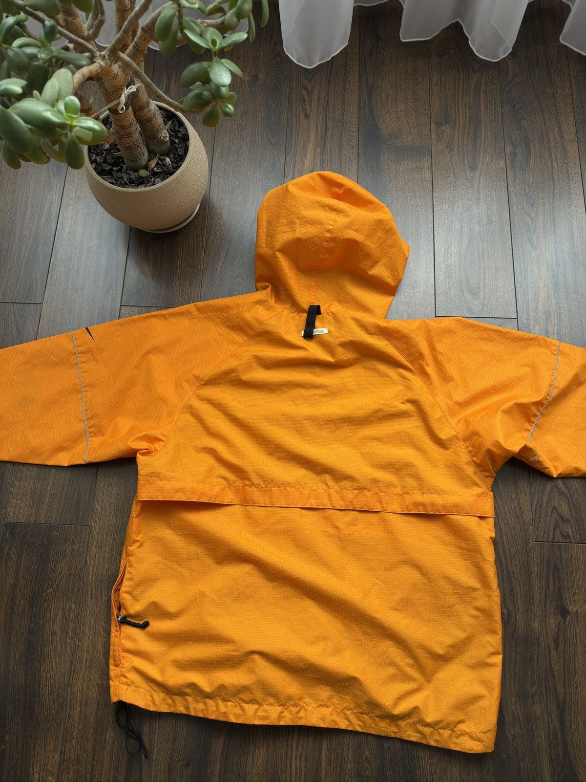 Nike VTG Nike Half Zip Pullover Hooded Windbreaker Orange Jacket Size US XL / EU 56 / 4 - 11 Thumbnail