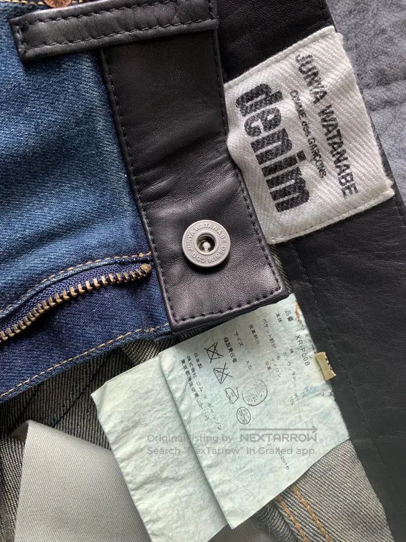 Junya Watanabe Junya Watanabe Lambskin Patchwork Jeans. Size US 26 / EU 42 - 2 Thumbnail
