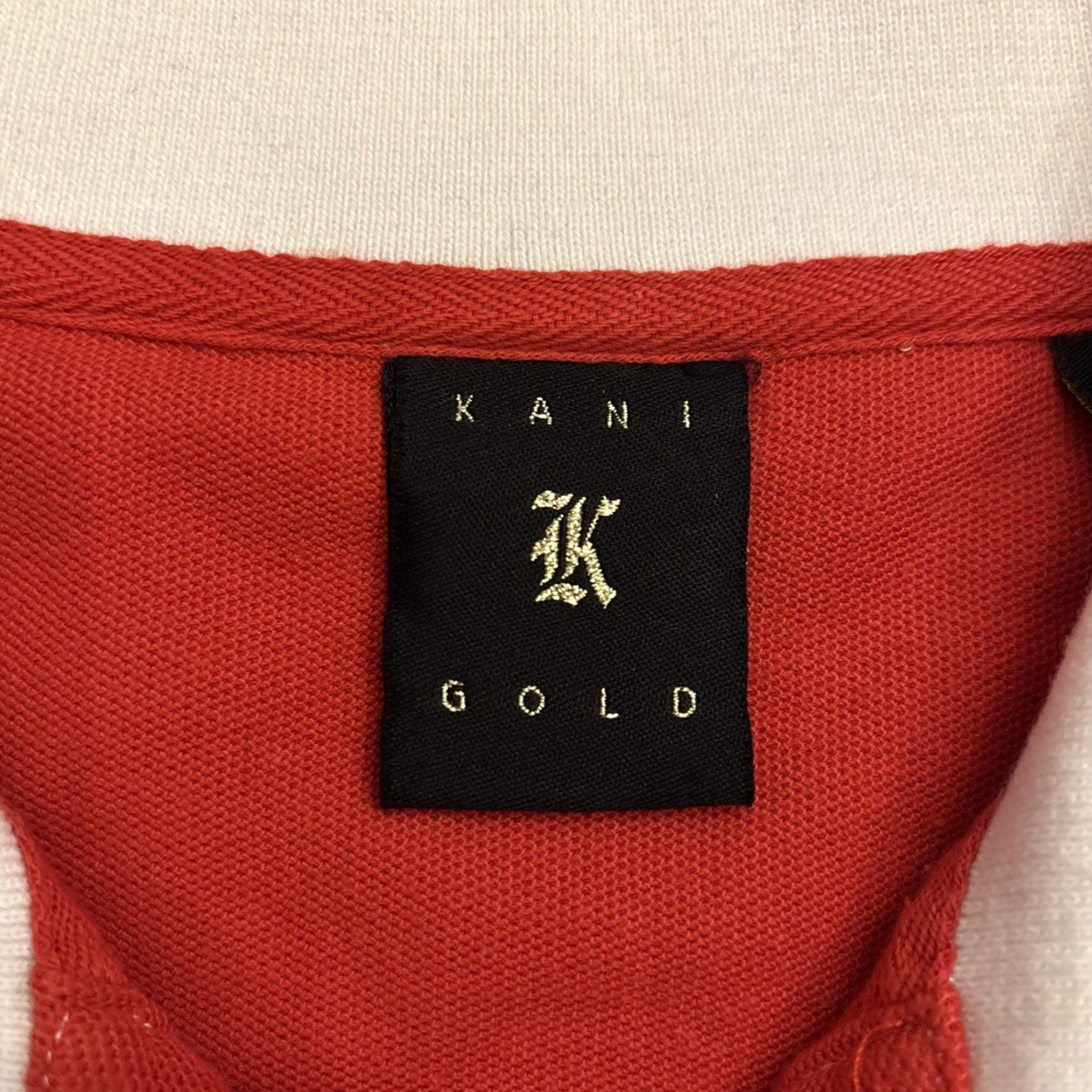 Vintage VINTAGE Kani Gold Polo Shirt Mens XL Striped Red White Cotton Short Sleeve Casual Classic 80s/90s Theme Size US XL / EU 56 / 4 - 3 Thumbnail