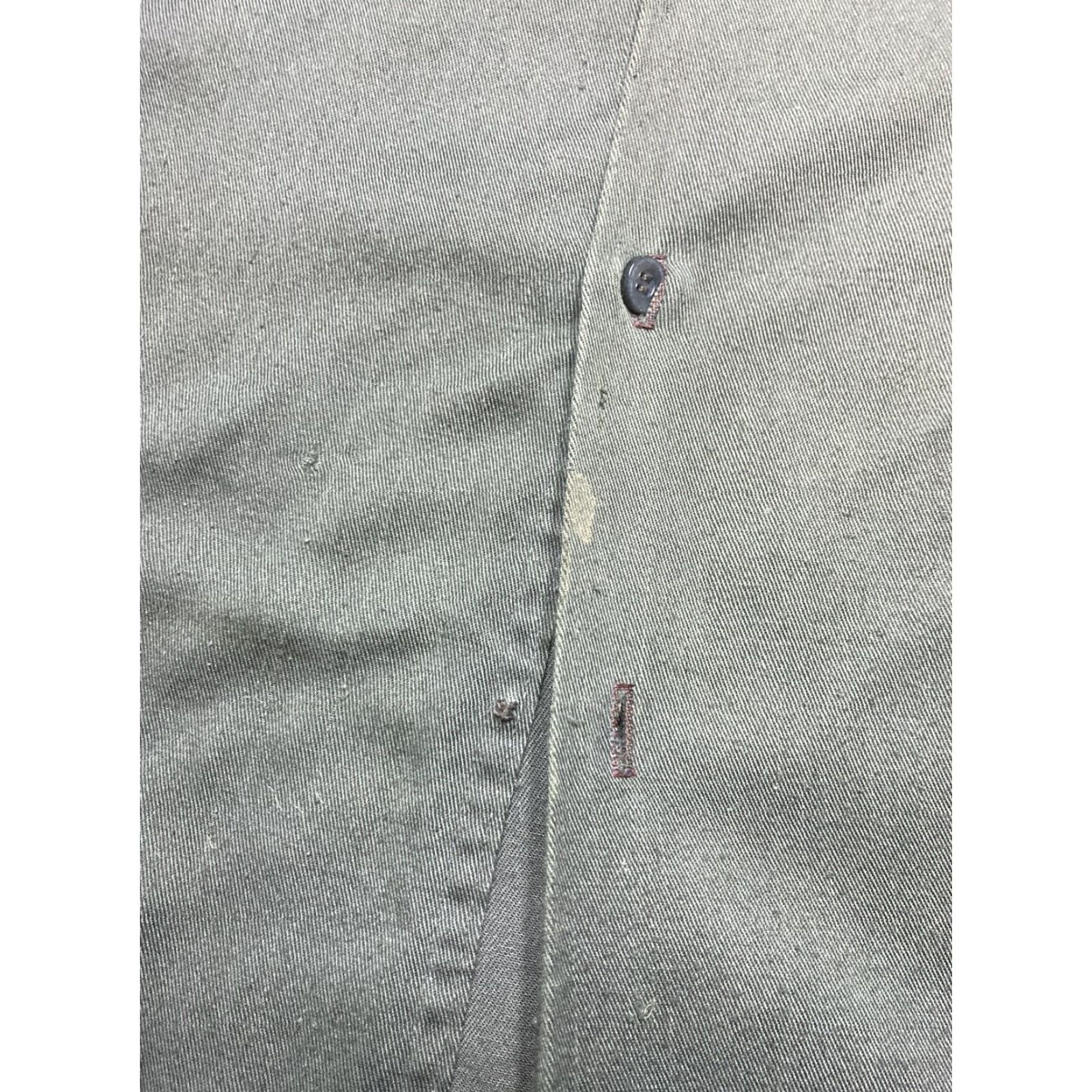 Vintage VINTAGE 50s 60s Long Sleeve Work Shirt Twill Distressed Selvedge Gussets XXL 2XL Size US XXL / EU 58 / 5 - 3 Thumbnail