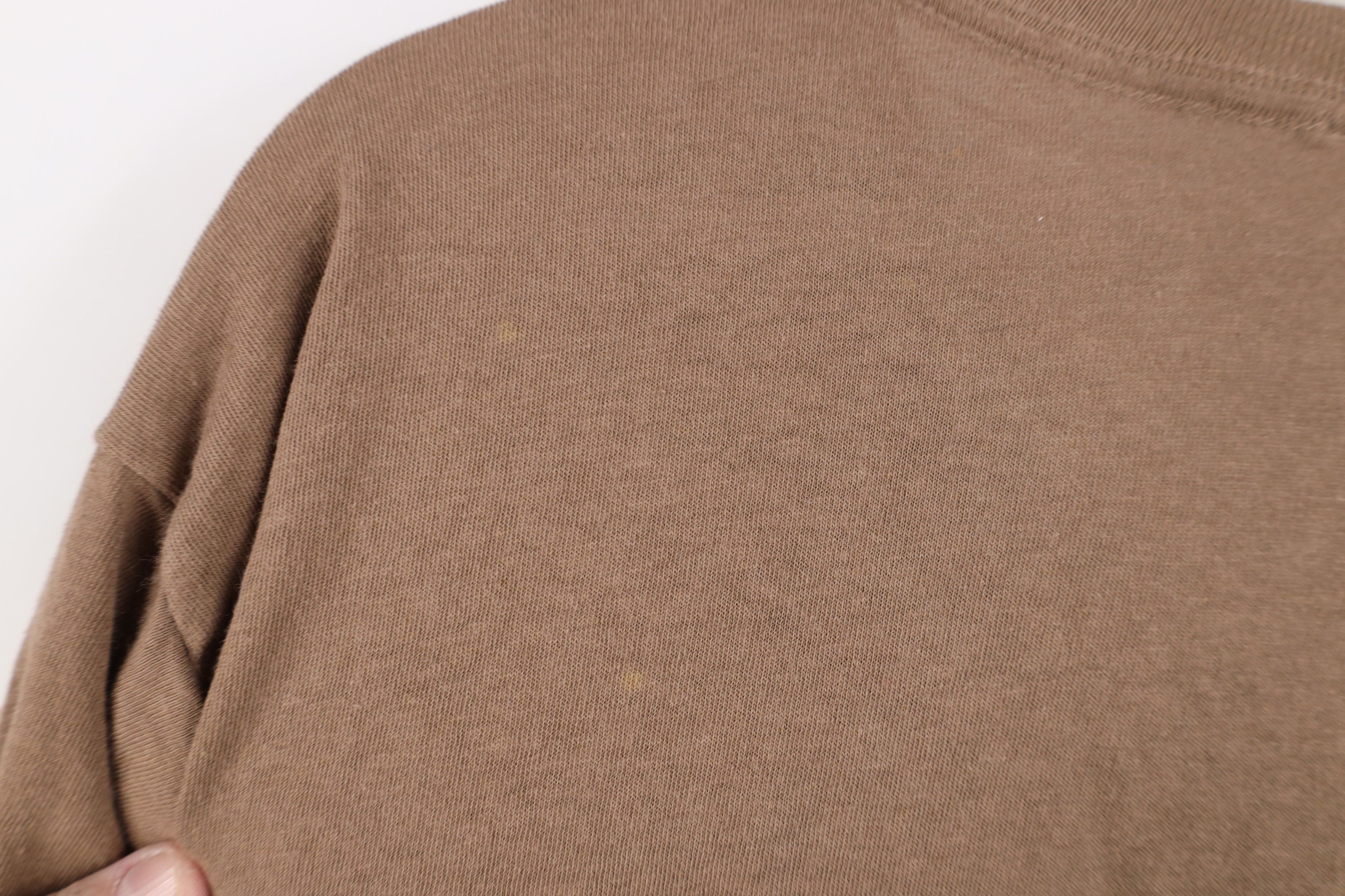 Vintage Vintage 70s Streetwear Cotton Short Sleeve T-Shirt Brown USA Size US L / EU 52-54 / 3 - 7 Thumbnail