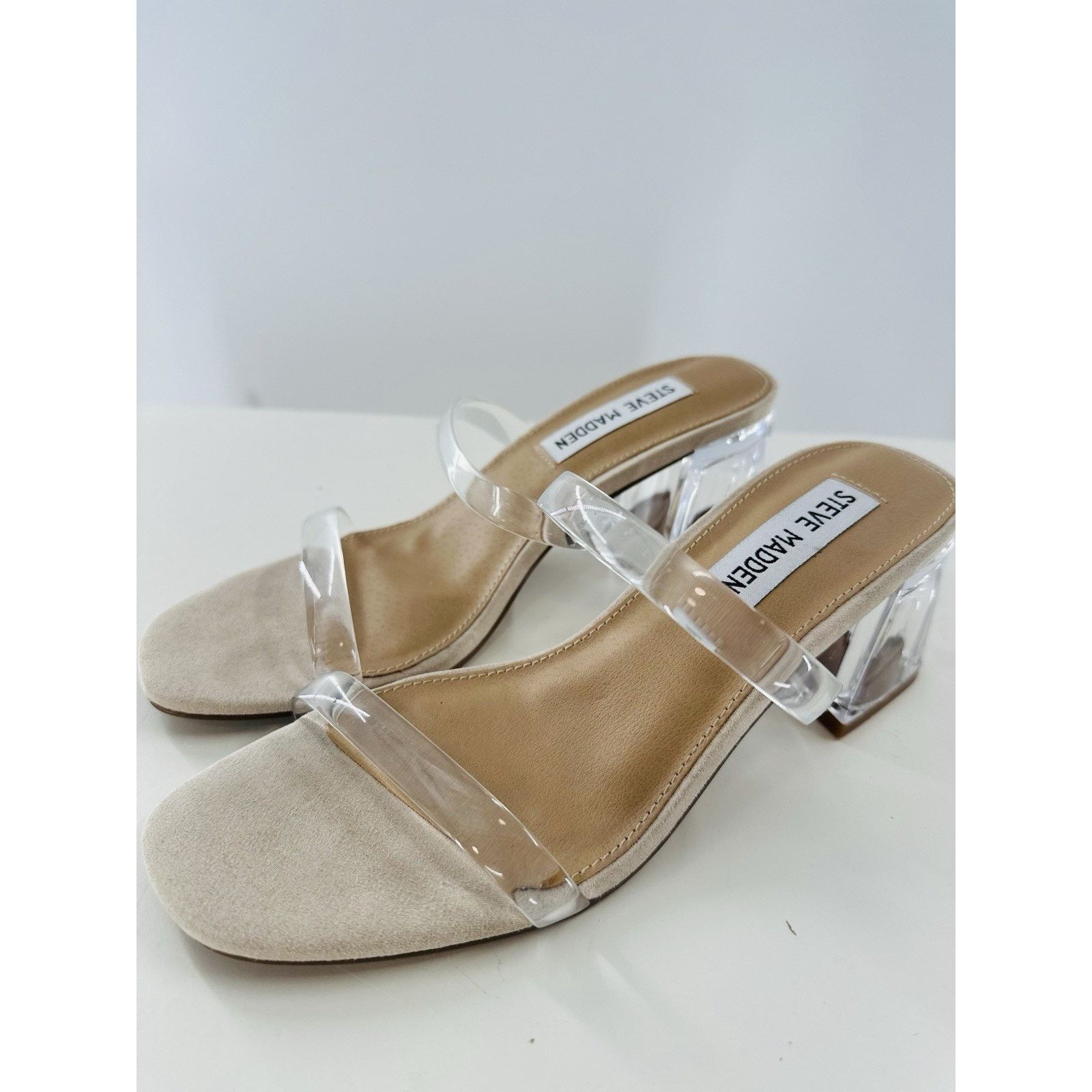 Steve Madden Steve Madden Women's Lilah High Heels Sandal Clear Straps Size US 6 / IT 36 - 1 Thumbnail