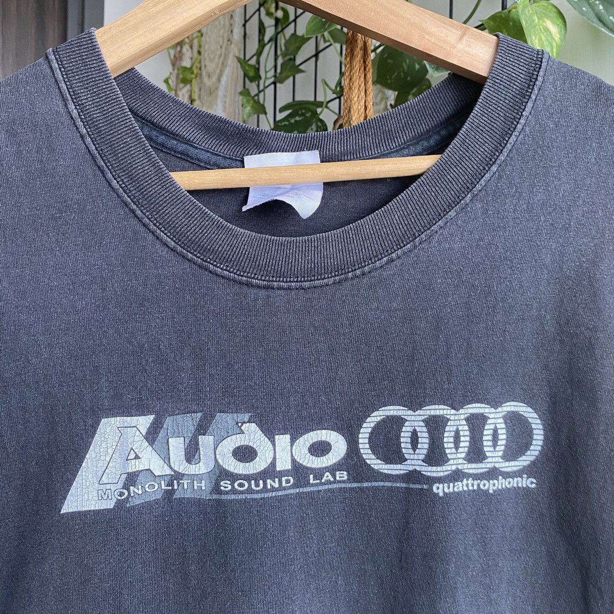 Vintage Thrashed Faded Vintage Y2K Audi Quattrophonic ERD GRUNGE TEE Size US L / EU 52-54 / 3 - 3 Thumbnail