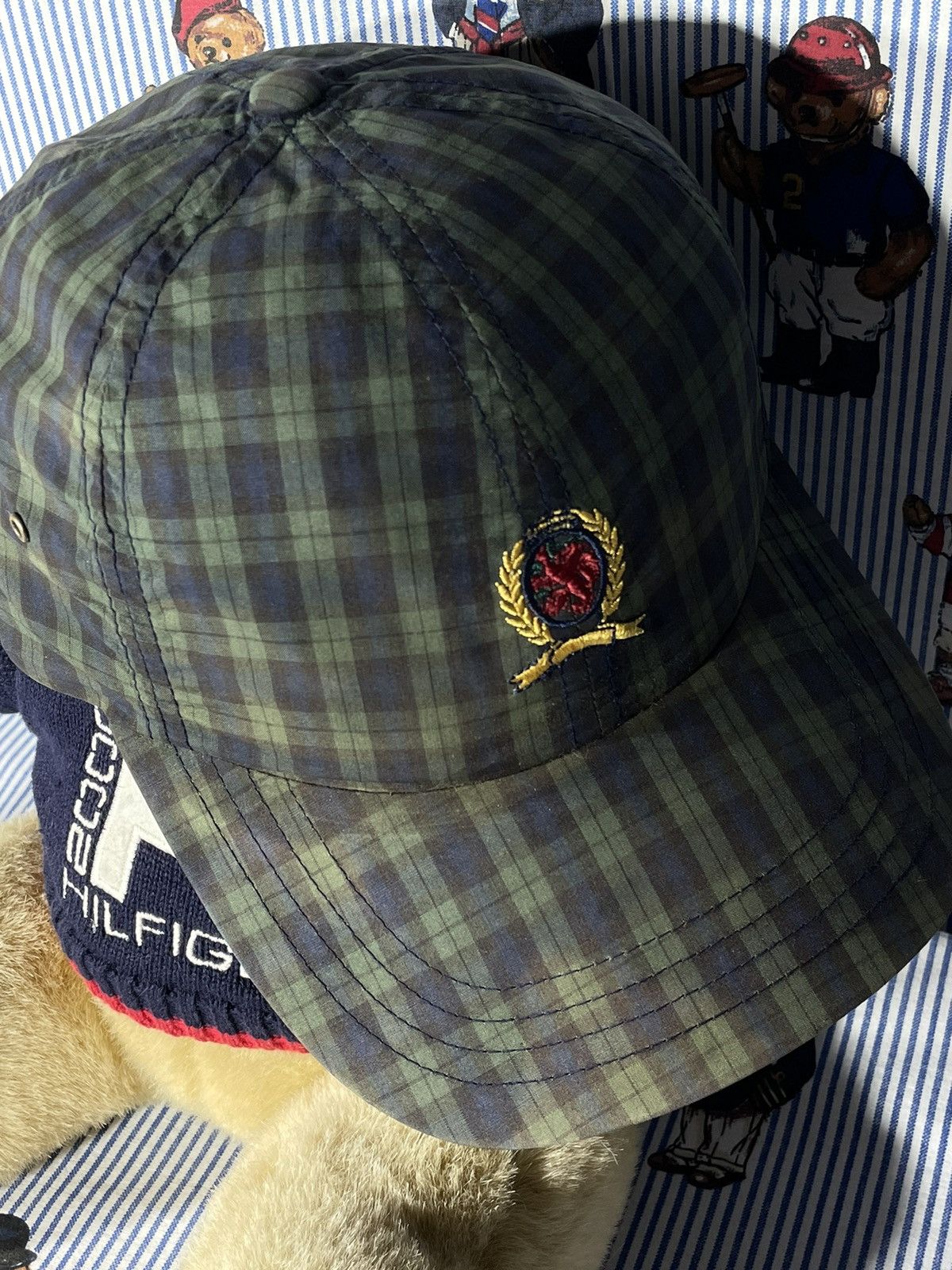 Tommy Hilfiger × Vintage Cap Tommy Hilfiger Lion Crest OG Vintage 90’s Size ONE SIZE - 6 Thumbnail