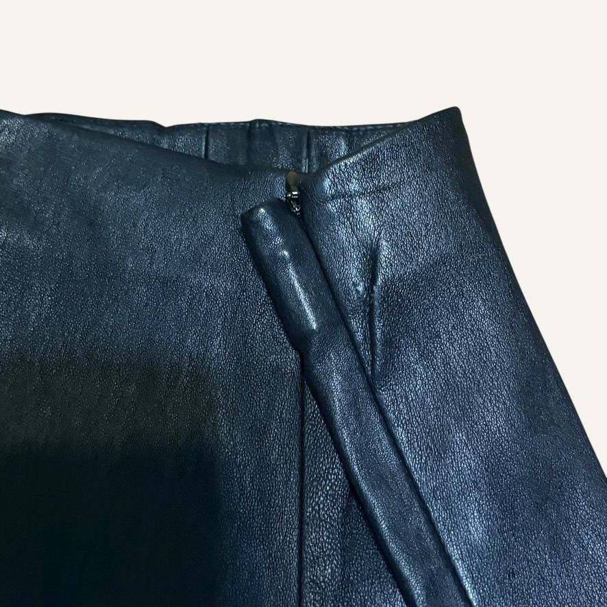 Vince Vince Leather Leggings Pants XXS Black Lambskin Women Pull O Size 24" / US 00 / IT 34 - 8 Thumbnail