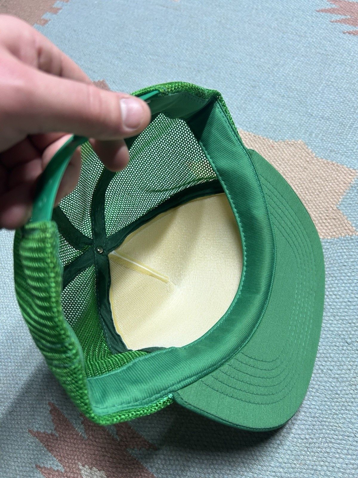 Vintage Vintage trucker hat proud to be Irish clover green white Size ONE SIZE - 7 Thumbnail