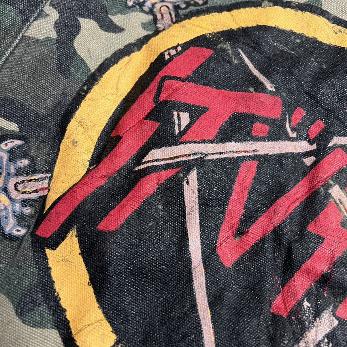 Stussy × Vintage Vintage Stussy Camo Slayer Trucker Jacket Size US L / EU 52-54 / 3 - 4 Thumbnail