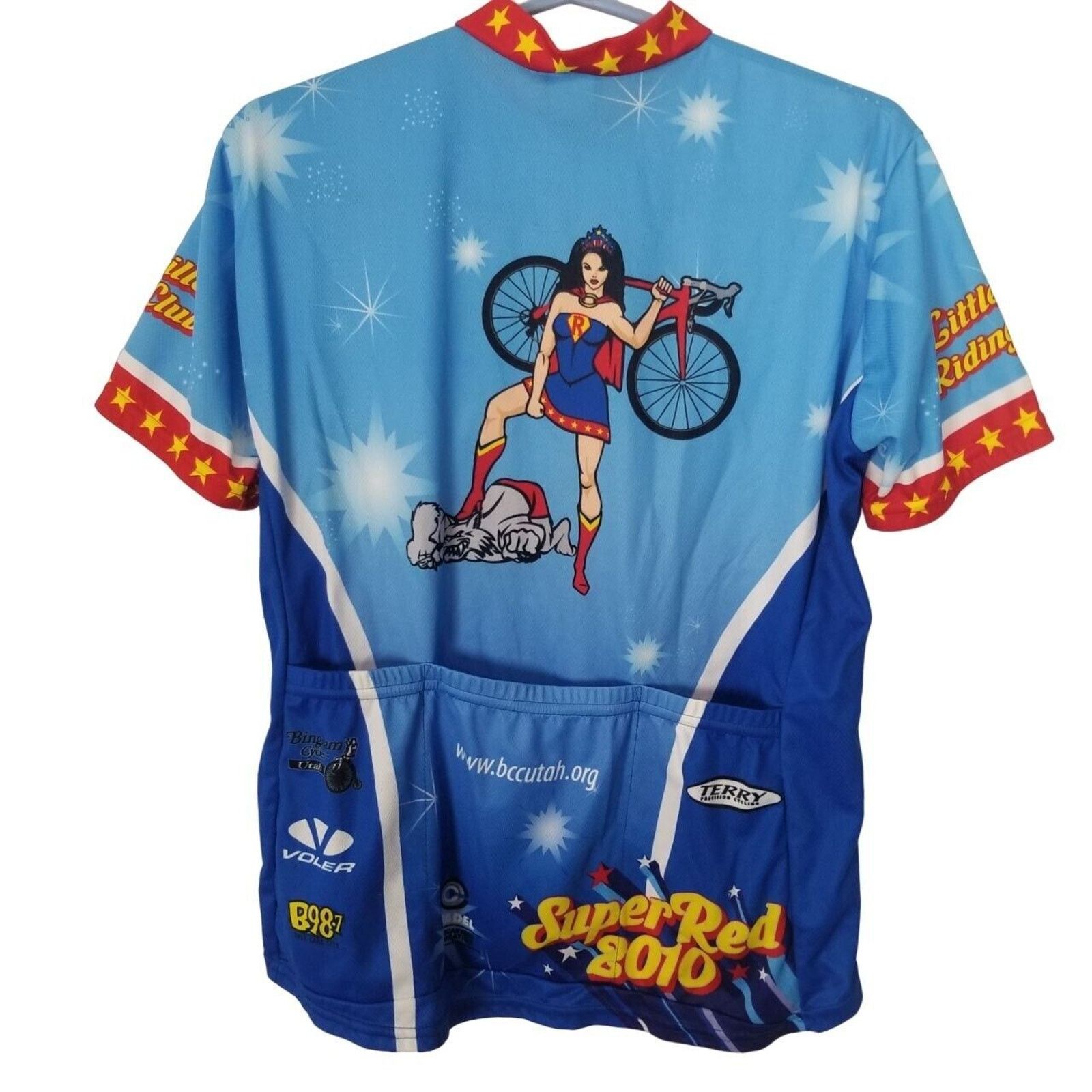 Poler Voler Bonneville Super Red Riding Hood 2010 Cycle Jersey L Size US L / EU 52-54 / 3 - 9 Thumbnail