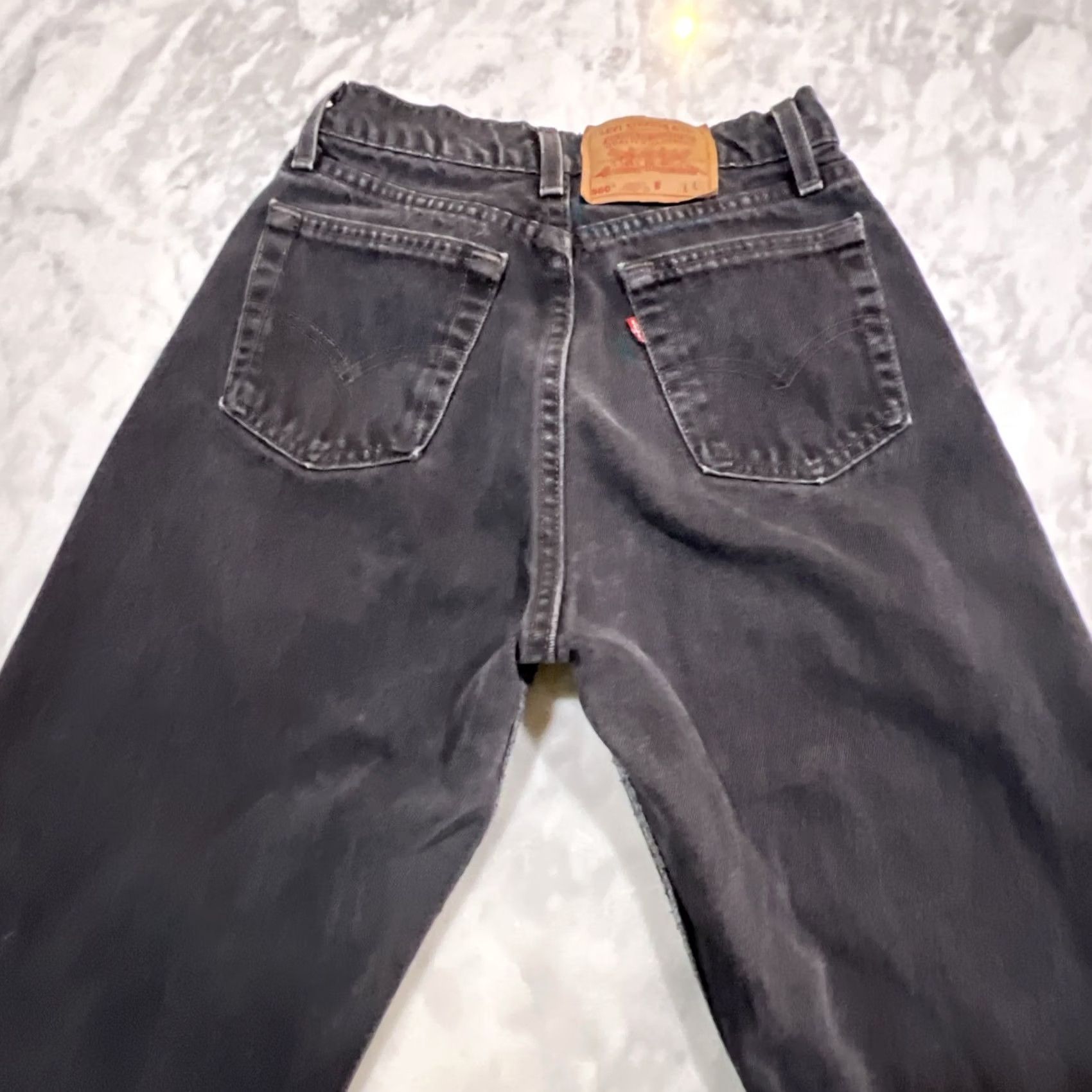 Levi's VINTAGE Levi’s 560 Jeans Pant Men 28x32 Black Faded Straight 5-Pocket Denim Relaxed Mid Rise USA 90s Grunge Shirt? Size US 28 / EU 44 - 7 Thumbnail