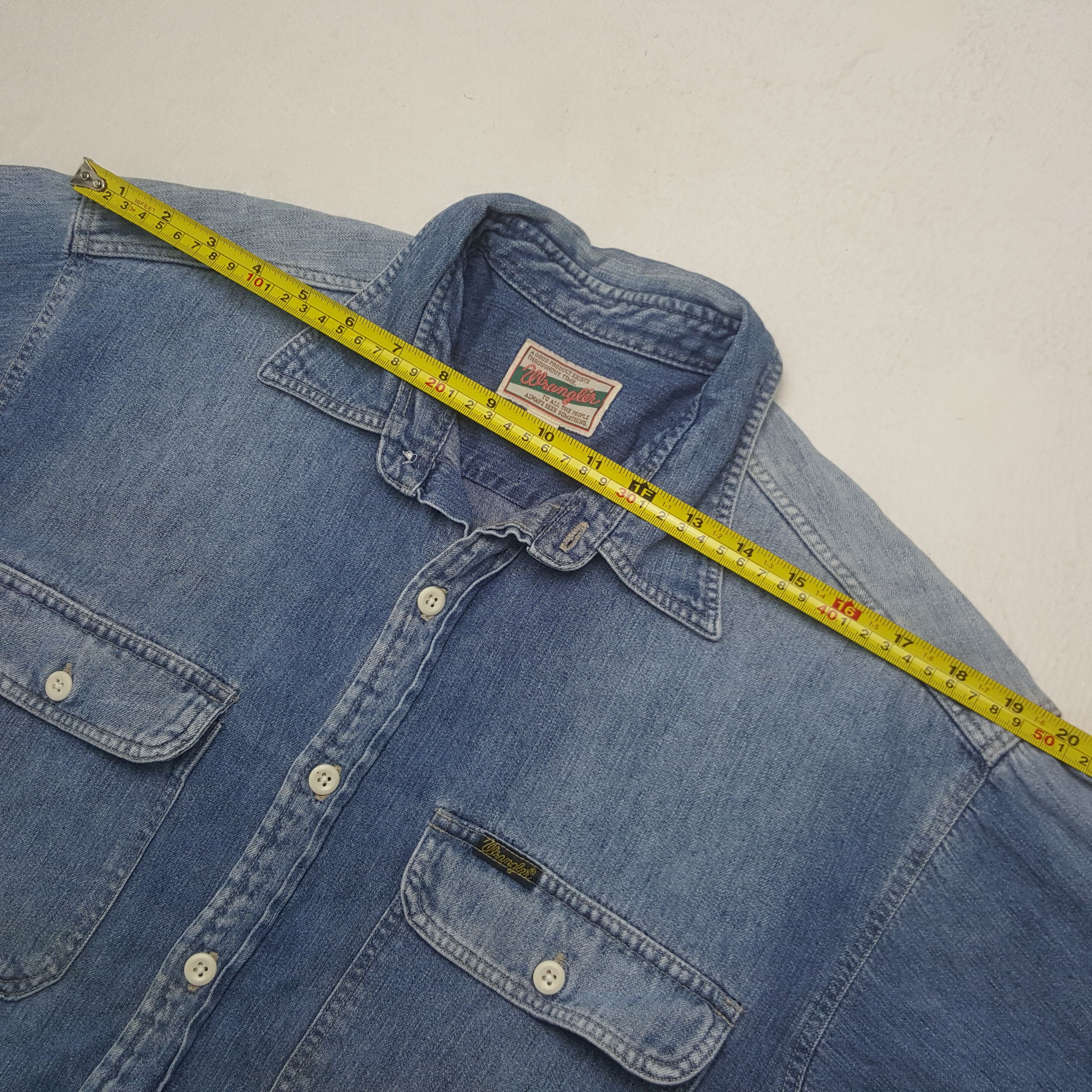 Wrangler Vintage Wrangler American Denim Shirt Button Up C301N68 Size US L / EU 52-54 / 3 - 5 Thumbnail