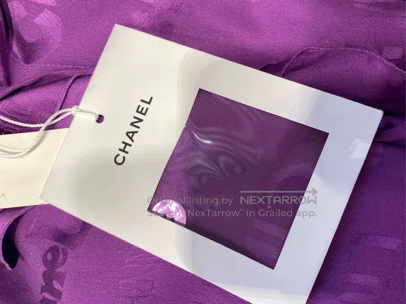 Chanel Chanel 22 purple letters sleeveless Size XXS / US 00 / IT 34 - 3 Thumbnail