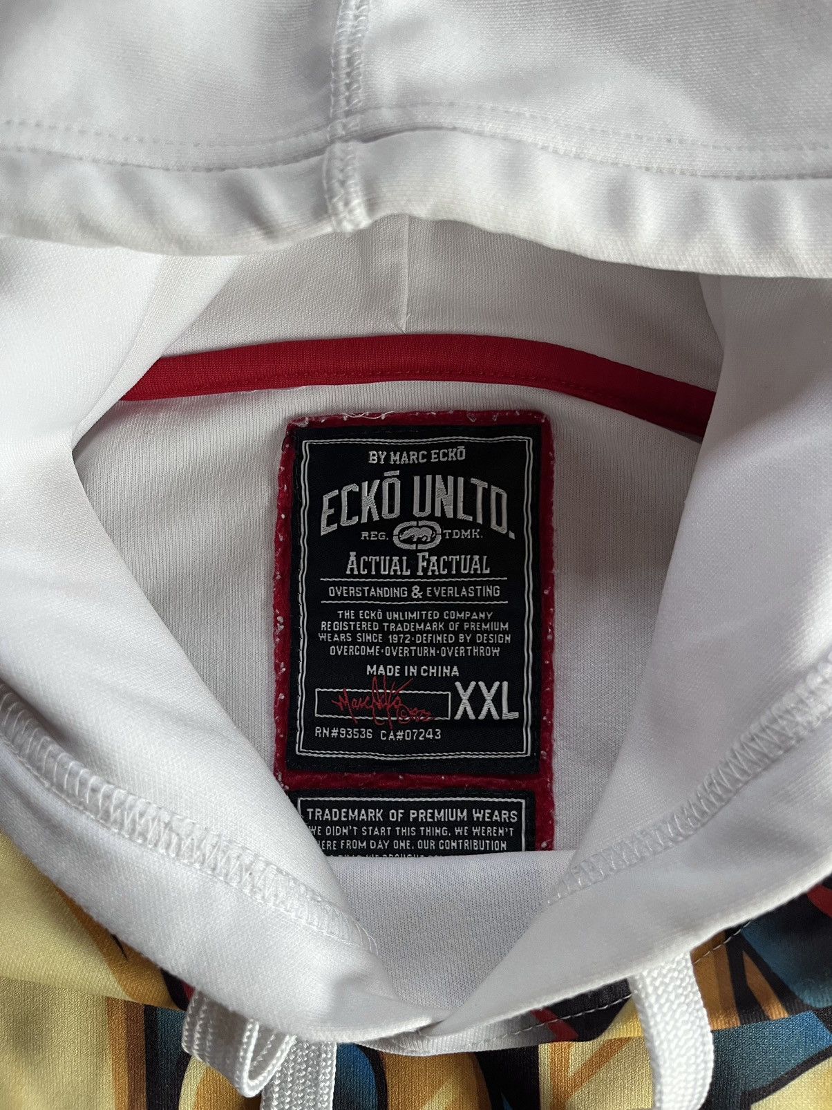 Ecko Unltd. Ecko Unltd. Italia AOP Printed Baggy Hoodie XXL Rare Size US XXL / EU 58 / 5 - 9 Thumbnail
