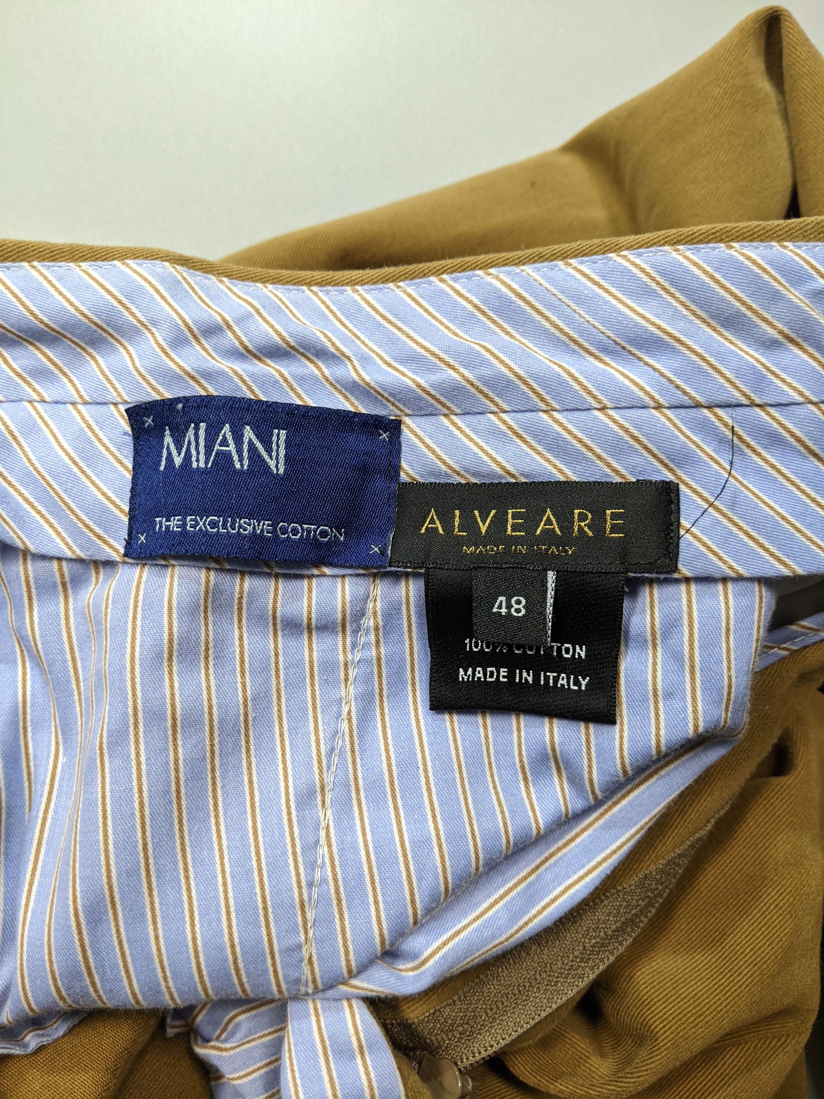 Japanese Brand ALVEARE Men's Brown Dress PANTS W32 L33 Made in Italy Size US 32 / EU 48 - 9 Thumbnail