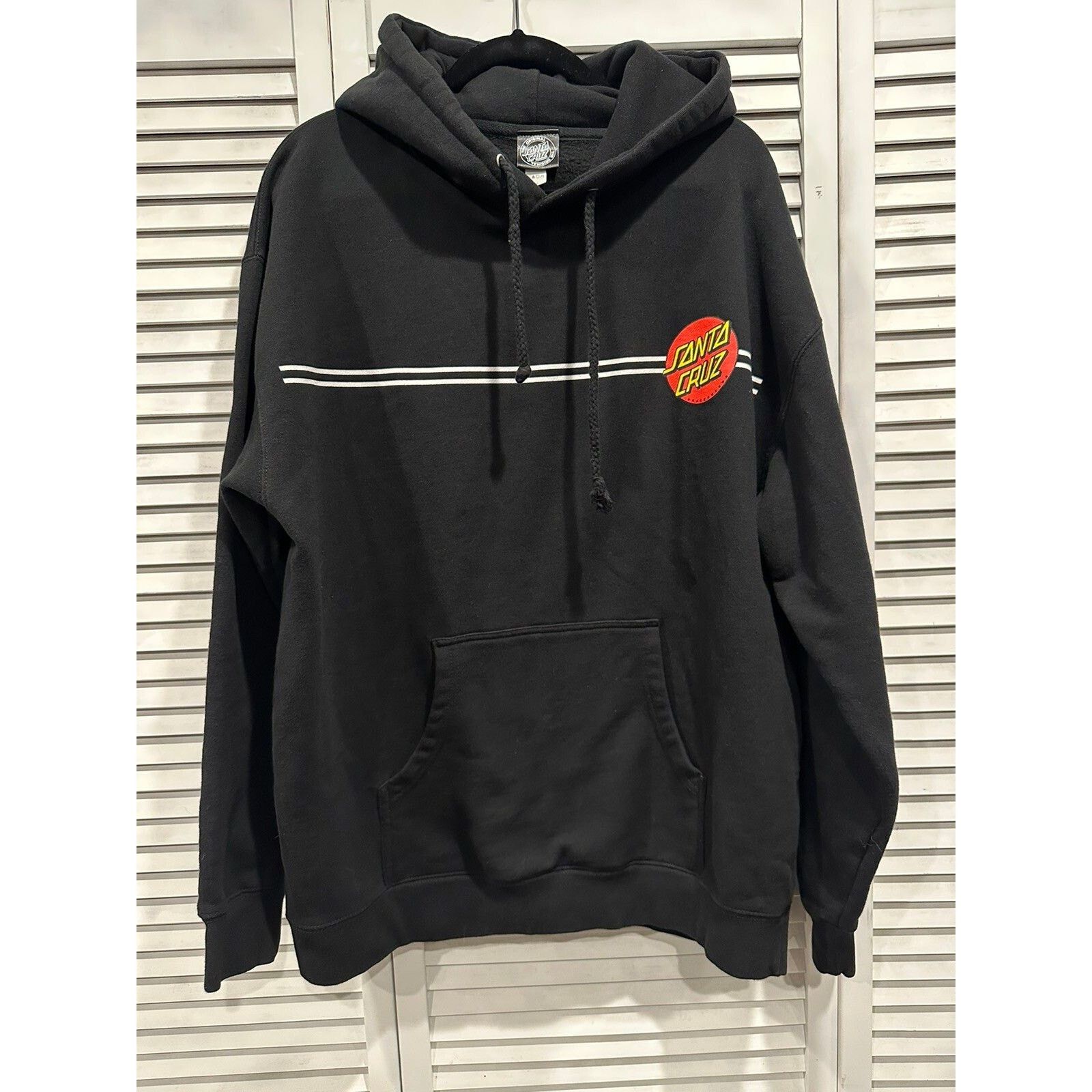 Santa Cruz Skateboards Classic Dot Pullover Hoodie Santa Cruz XL Black Size US XL / EU 56 / 4 - 1 Thumbnail