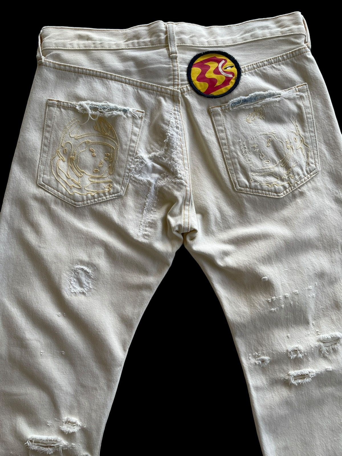 Billionaire Boys Club BBC Destroyed Ripped Jeans Size US 32 / EU 48 - 11 Thumbnail