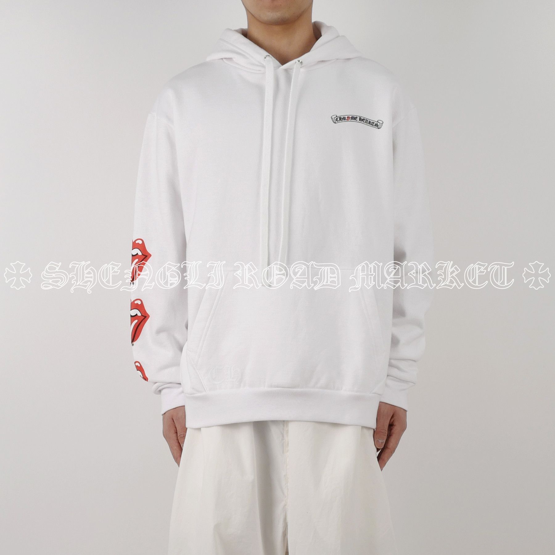 Chrome Hearts Chrome Hearts Rolling Stones Scroll Logo Hoodie Size US L / EU 52-54 / 3 - 8 Thumbnail