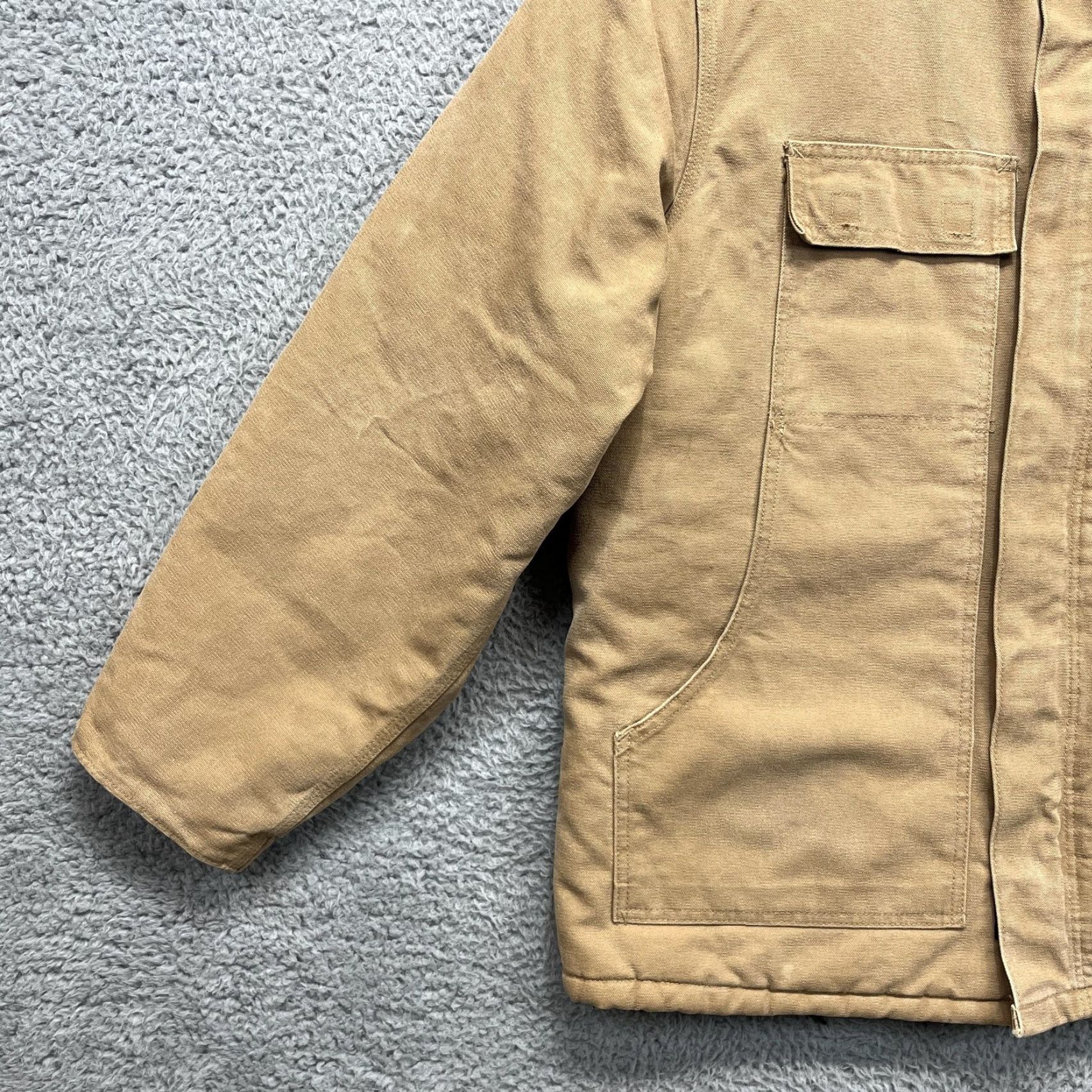 Carhartt VINTAGE Carhartt C26 Jacket Mens XL Brown Duck Canvas Arctic Coat Quilt Lined Ranch জ Size US XL / EU 56 / 4 - 4 Thumbnail