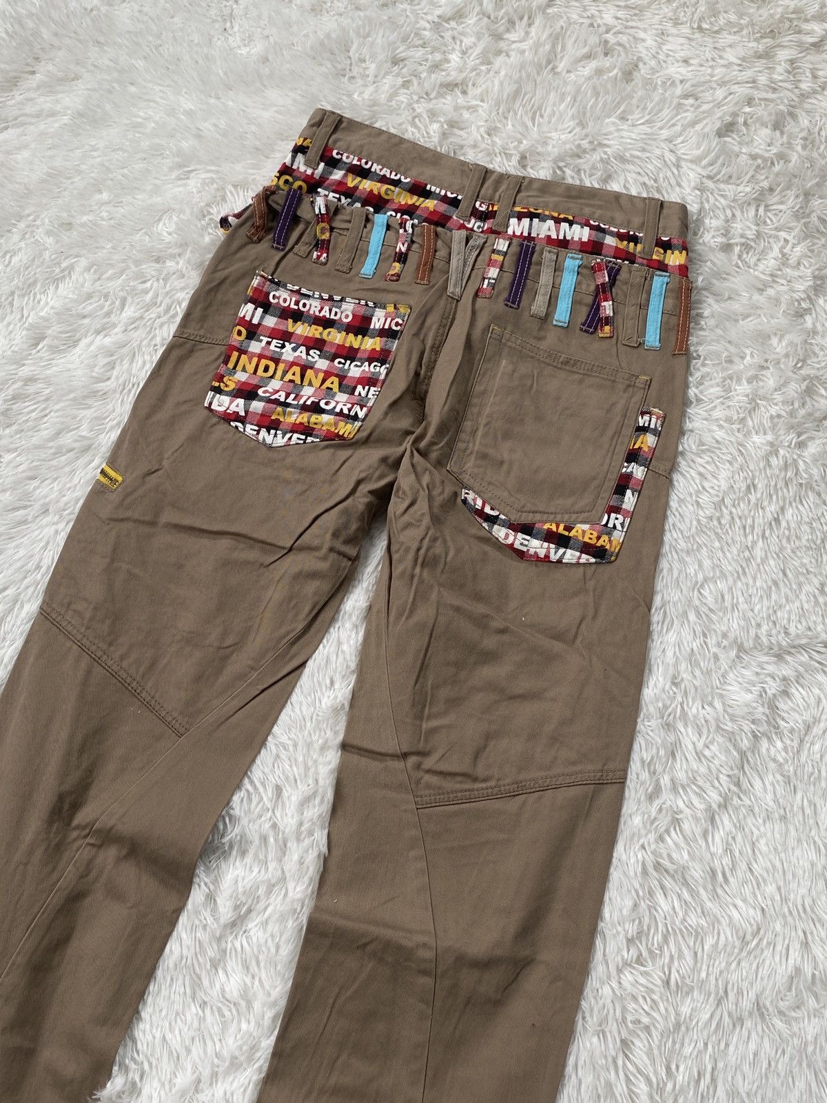 Japanese Brand RARE🔥NYLUS Double Waist ARTFULL Cargo Pants Size US 31 - 9 Thumbnail