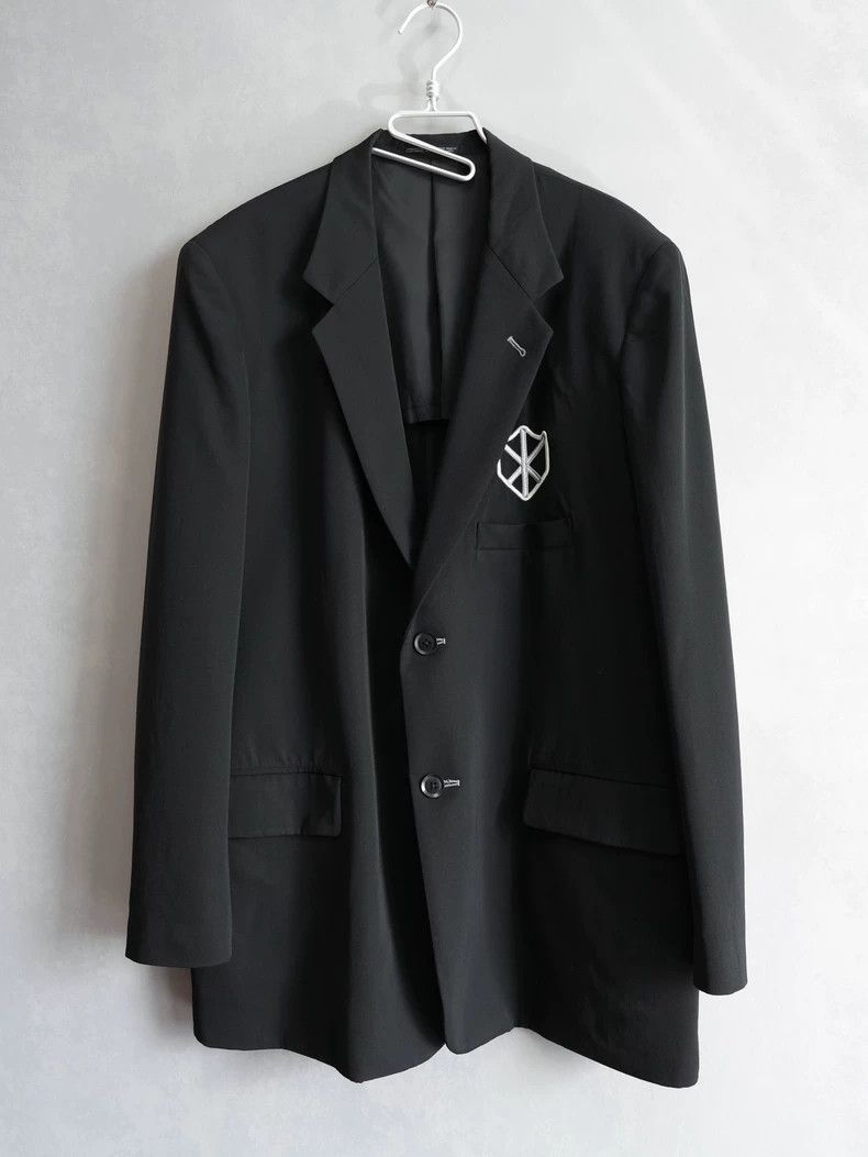 Yohji Yamamoto Yohji Yamamoto Embroidered Wool Jacket-dmc Size US M / EU 48-50 / 2 - 1 Thumbnail