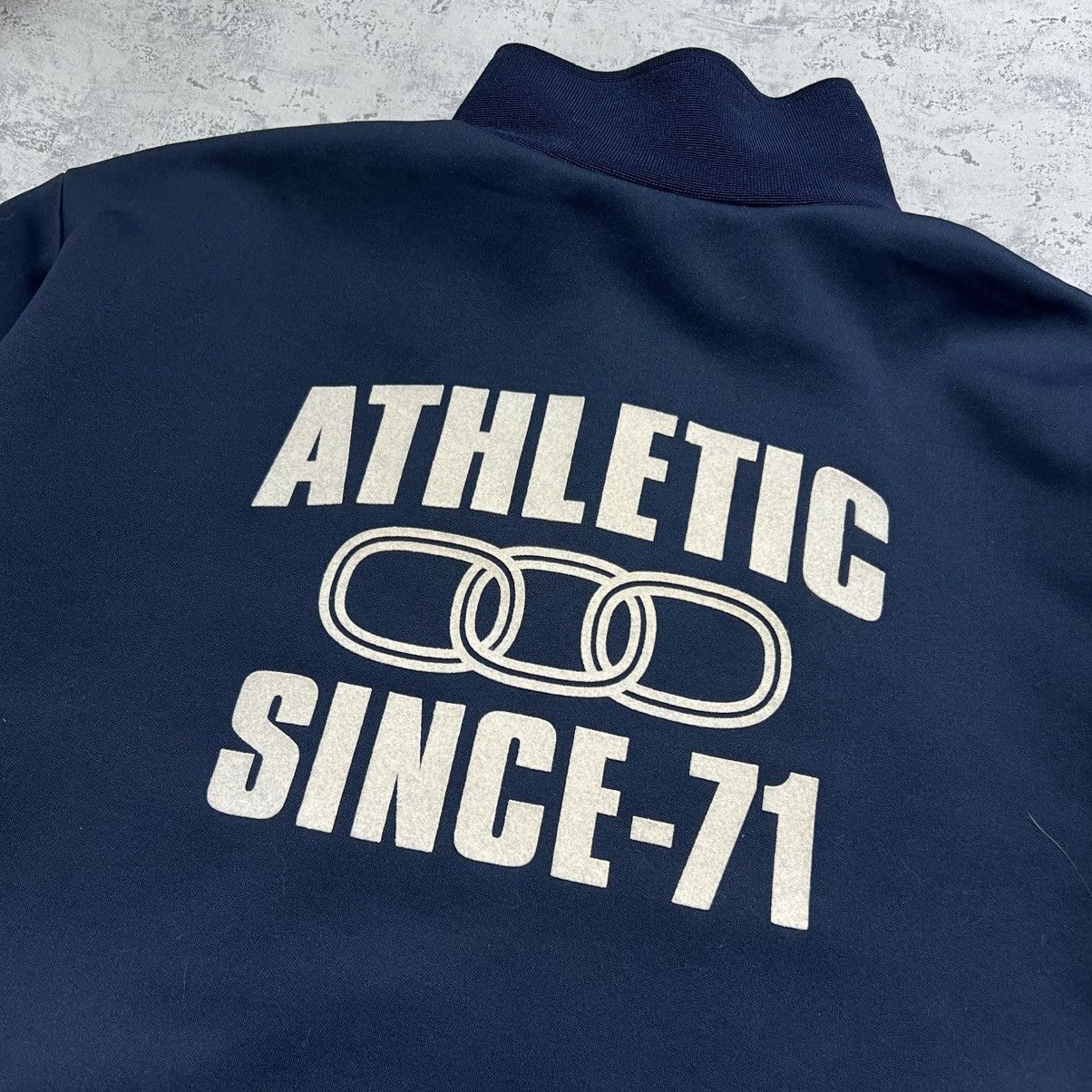 Nike 90s NIKE ATHLETIC VINTAGE Y2K ZIP UP TRACK RETRO JACKET Size US L / EU 52-54 / 3 - 11 Thumbnail