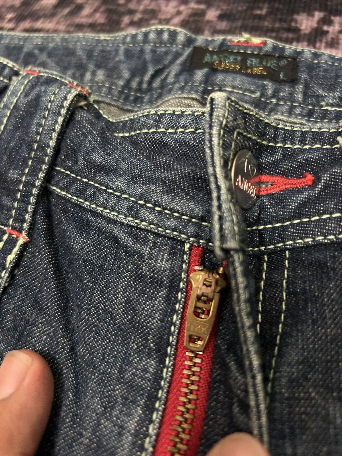 Angel Blue Vintage Angel Blue One Star Pocket Back Wash Flare Jeans Size US 29 - 15 Thumbnail