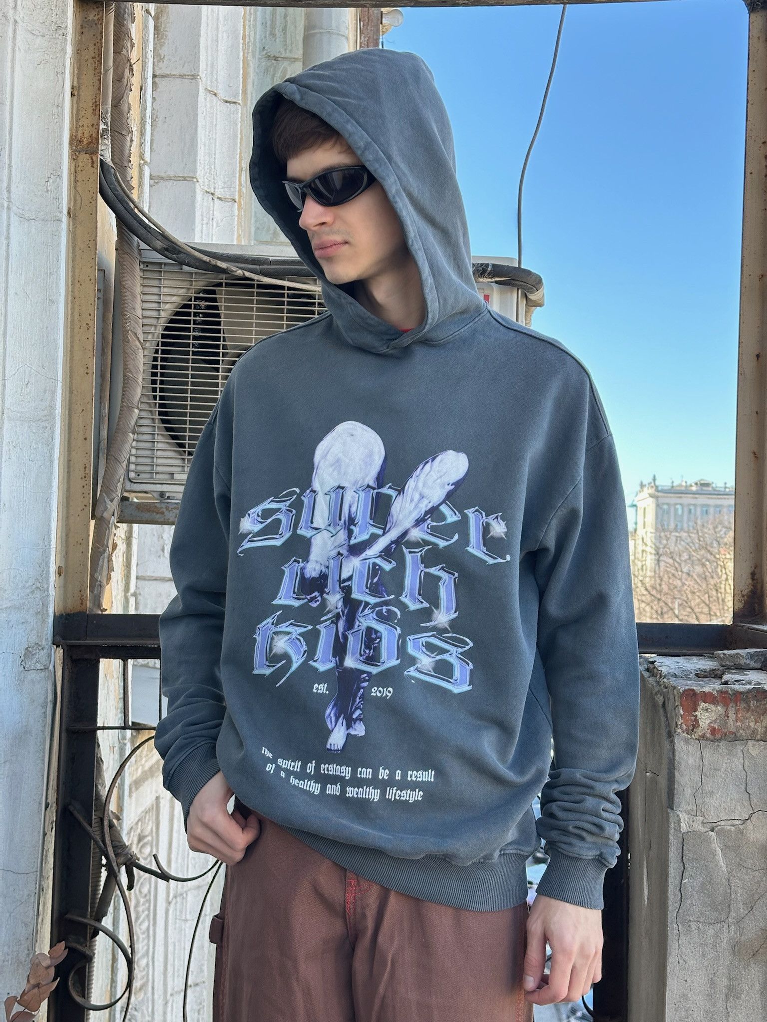 Other Baggy Streetwear Hoodie rolls royce logo Size US M / EU 48-50 / 2 - 7 Thumbnail