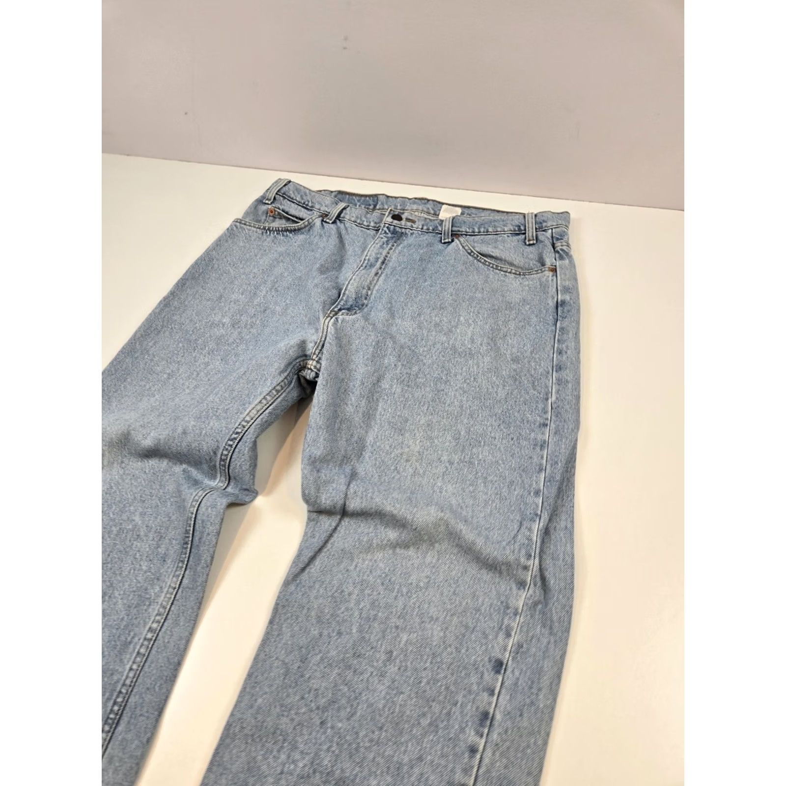 Levi's VINTAGE Levi'S 505 Jeans Mens Light Wash Blue Regular Fit Straight Leg Denim Size US 38 / EU 54 - 2 Thumbnail