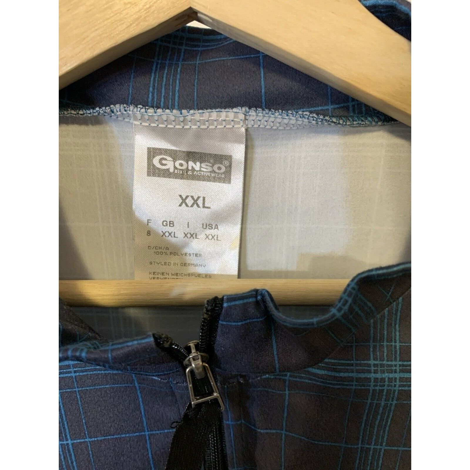 Other Gonso Cycling Jersey Men’s Sz XXL Blue plaid Size US XXL / EU 58 / 5 - 2 Thumbnail