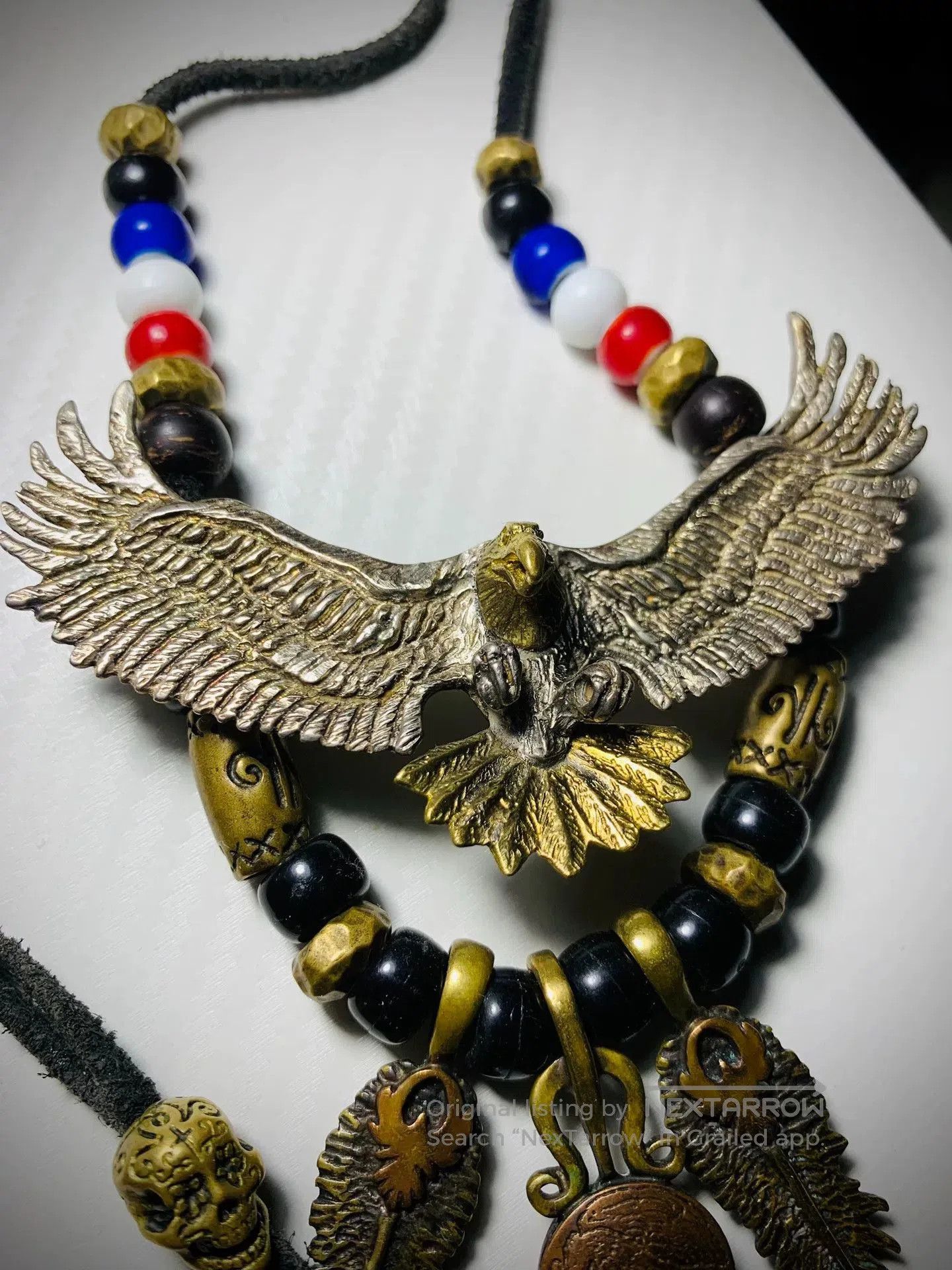 Vintage Vintage Eagle Pendant with Adjustable Necklace. Size ONE SIZE - 1 Thumbnail