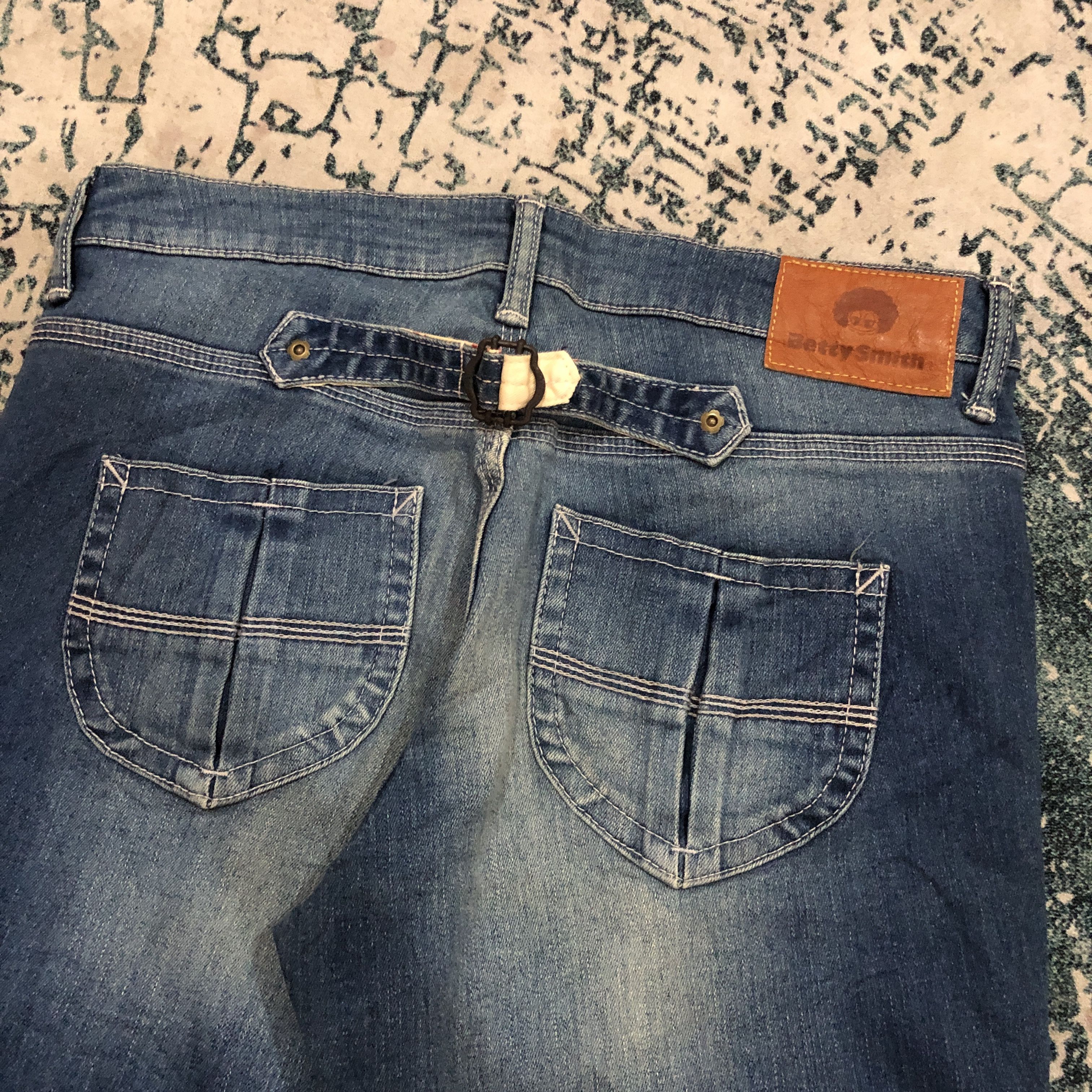Japanese Brand Betty Smith Buckle Back Jeans Made In Kojima Japan Size 30" / US 8 / IT 44 - 3 Thumbnail
