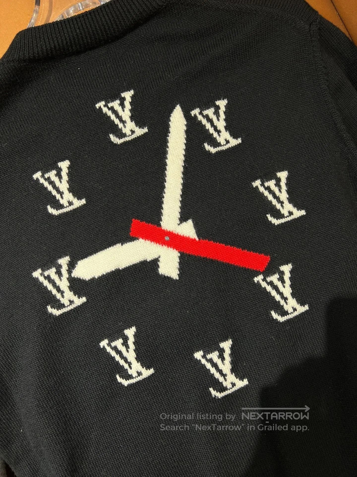 Louis Vuitton Louis Vuitton 23FW Clock Pattern Crewneck. Size US L / EU 52-54 / 3 - 4 Thumbnail