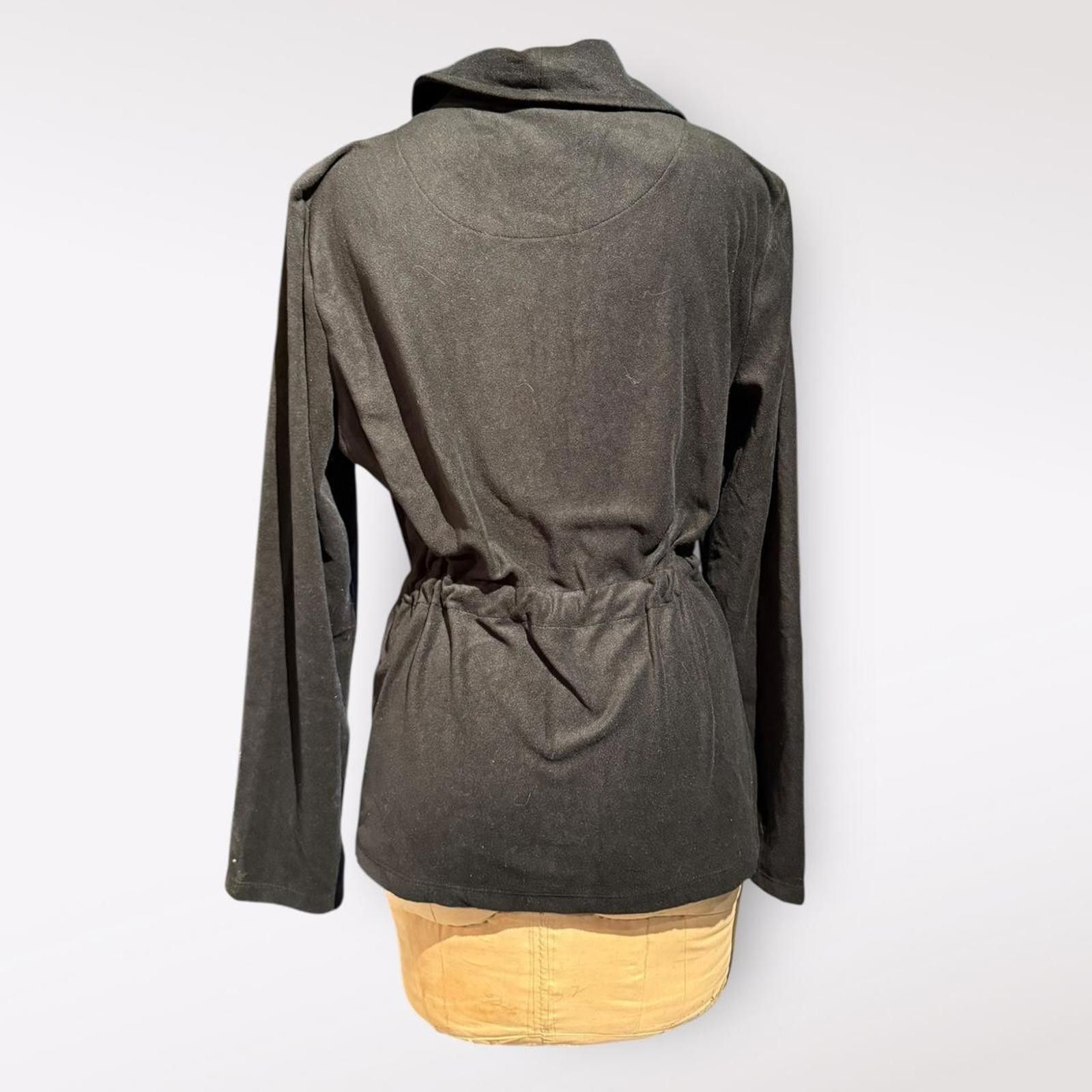 Lauren Ralph Lauren Ralph Lauren Women's Black Wrap Smoking Jacket Size L Size L / US 10 / IT 46 - 2 Thumbnail