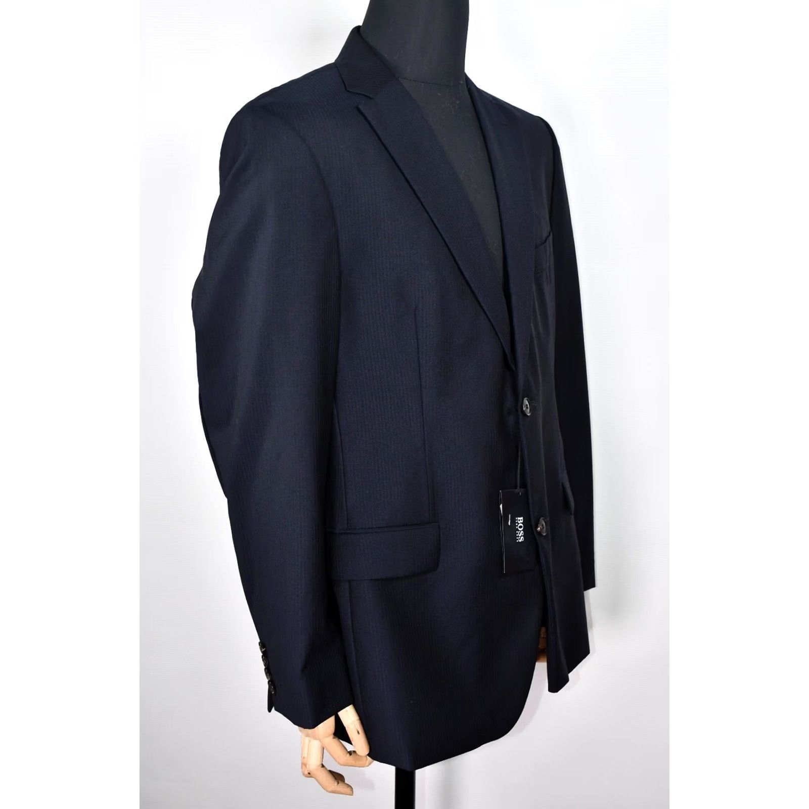 Hugo Boss HUGO BOSS Pasolini Movie US Wool Blazer Jacket Men 44 Blue Striped Blazer Mens Size 44 Vintage: No Size 44R - 4 Thumbnail