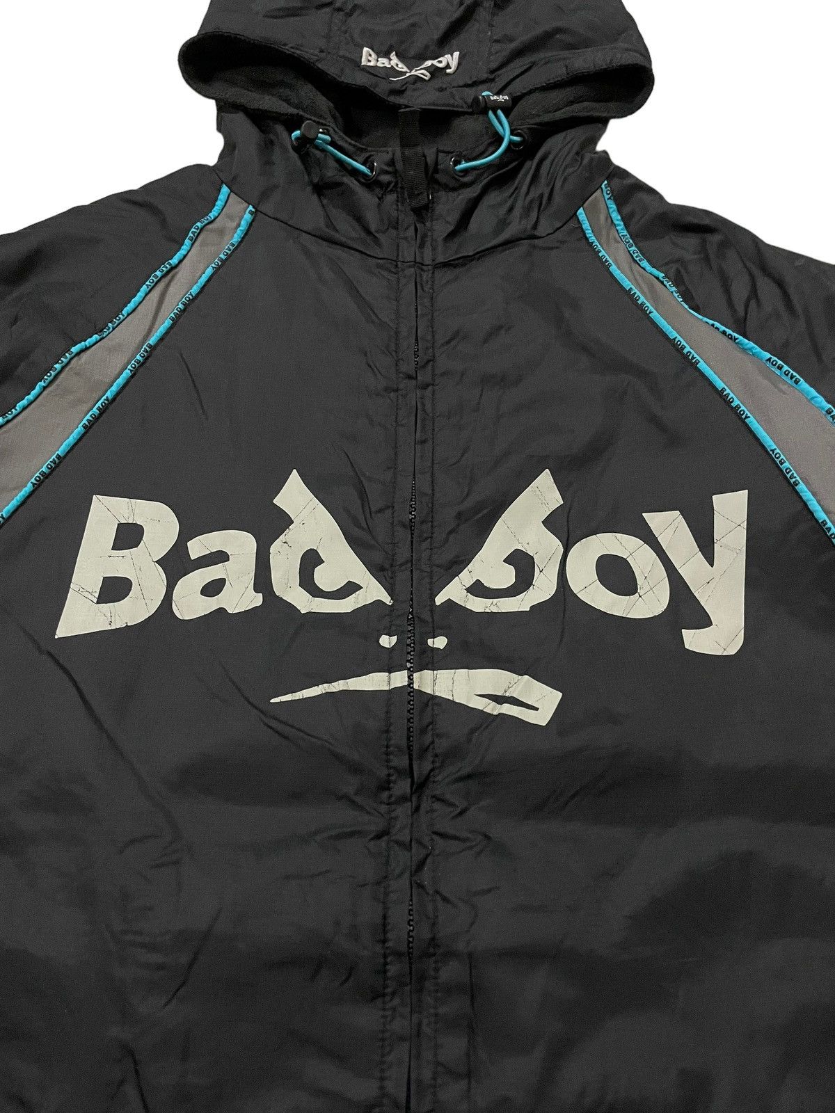 Japanese Brand Bad Boy Spell Out Zip Up Hood Jacket Size US M / EU 48-50 / 2 - 5 Thumbnail