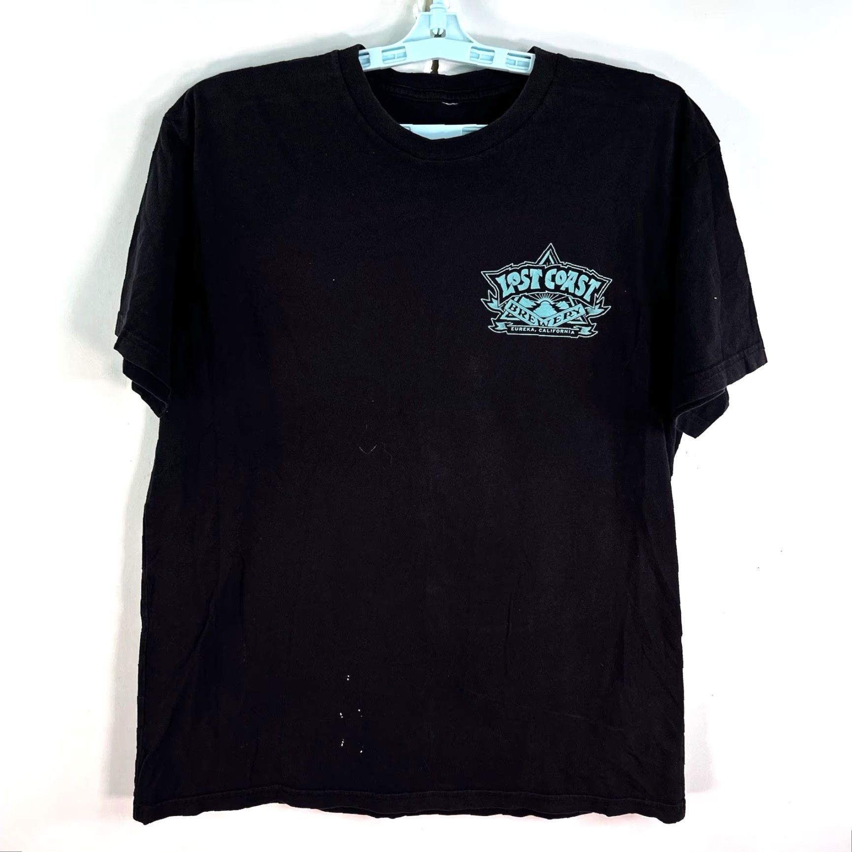Vintage VINTAGE Lost Coast Brewery Beer T-Shirt Mens Medium Black Graphic Print Short Sleeve Crew Neck Spring Summer Fall Size US M / EU 48-50 / 2 - 2 Thumbnail