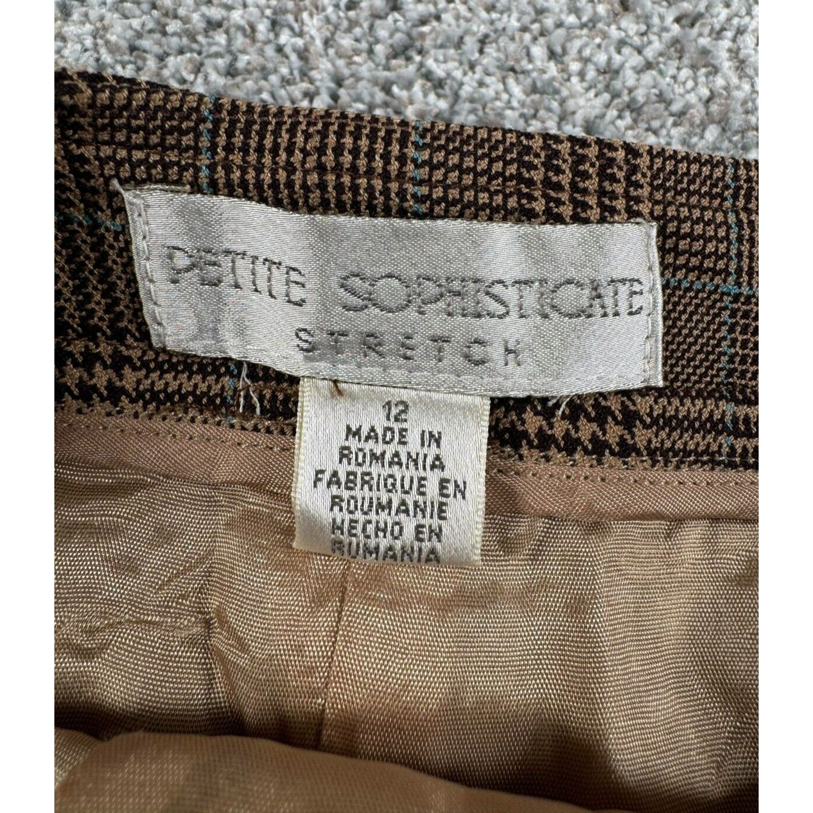 Other Petite Sophisticate Skirt 12 Academia Vintage 90s Plaid Size 34" / US 12 / IT 48 - 5 Thumbnail