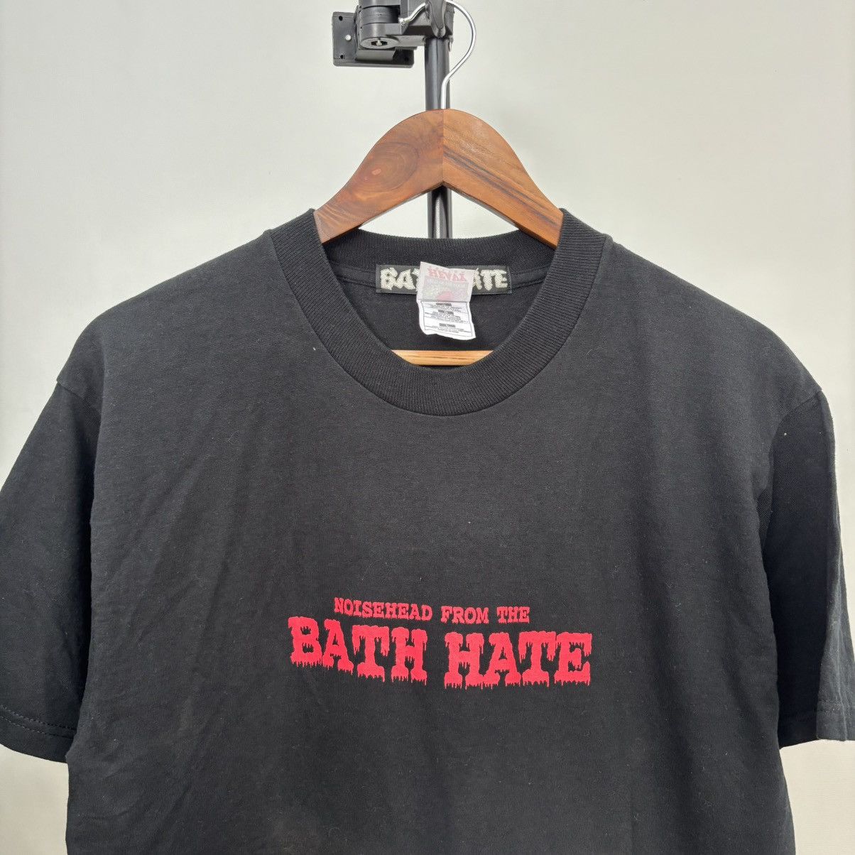 Band Tees × Vintage 90’s Noisehead From The Bath Hate Shirt Thrash Hardcore Band Size US M / EU 48-50 / 2 - 5 Thumbnail