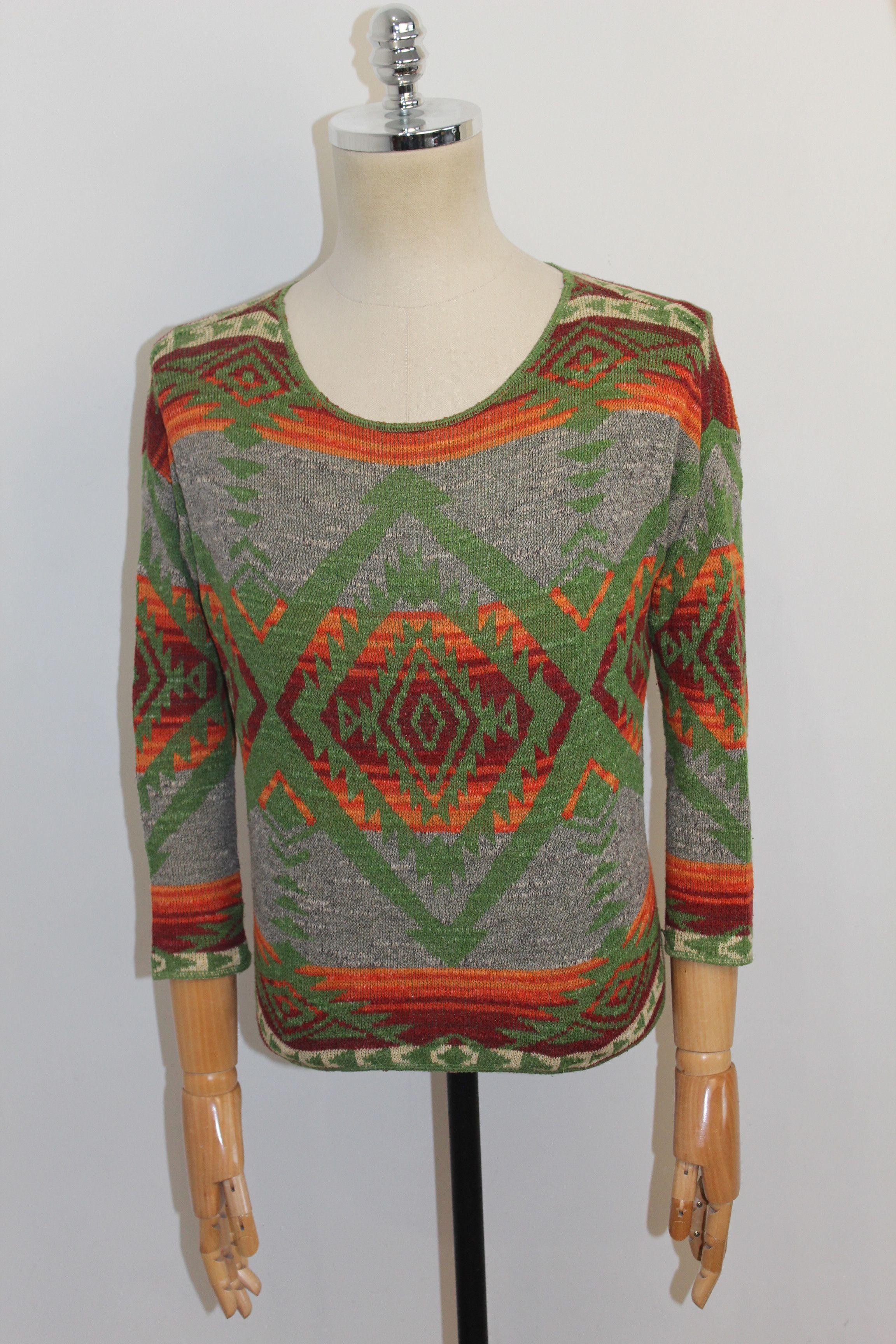 Denim & Supply Ralph Lauren Ralph Lauren Denim & Supply Geometric Print Knitted Jumper Size US S / EU 44-46 / 1 - 2 Thumbnail