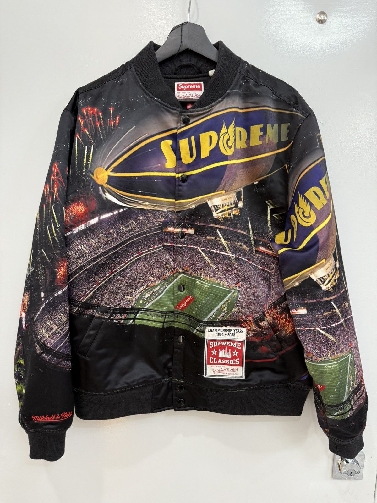 Supreme Mitchell & Ness Stadium Varsity Jacket