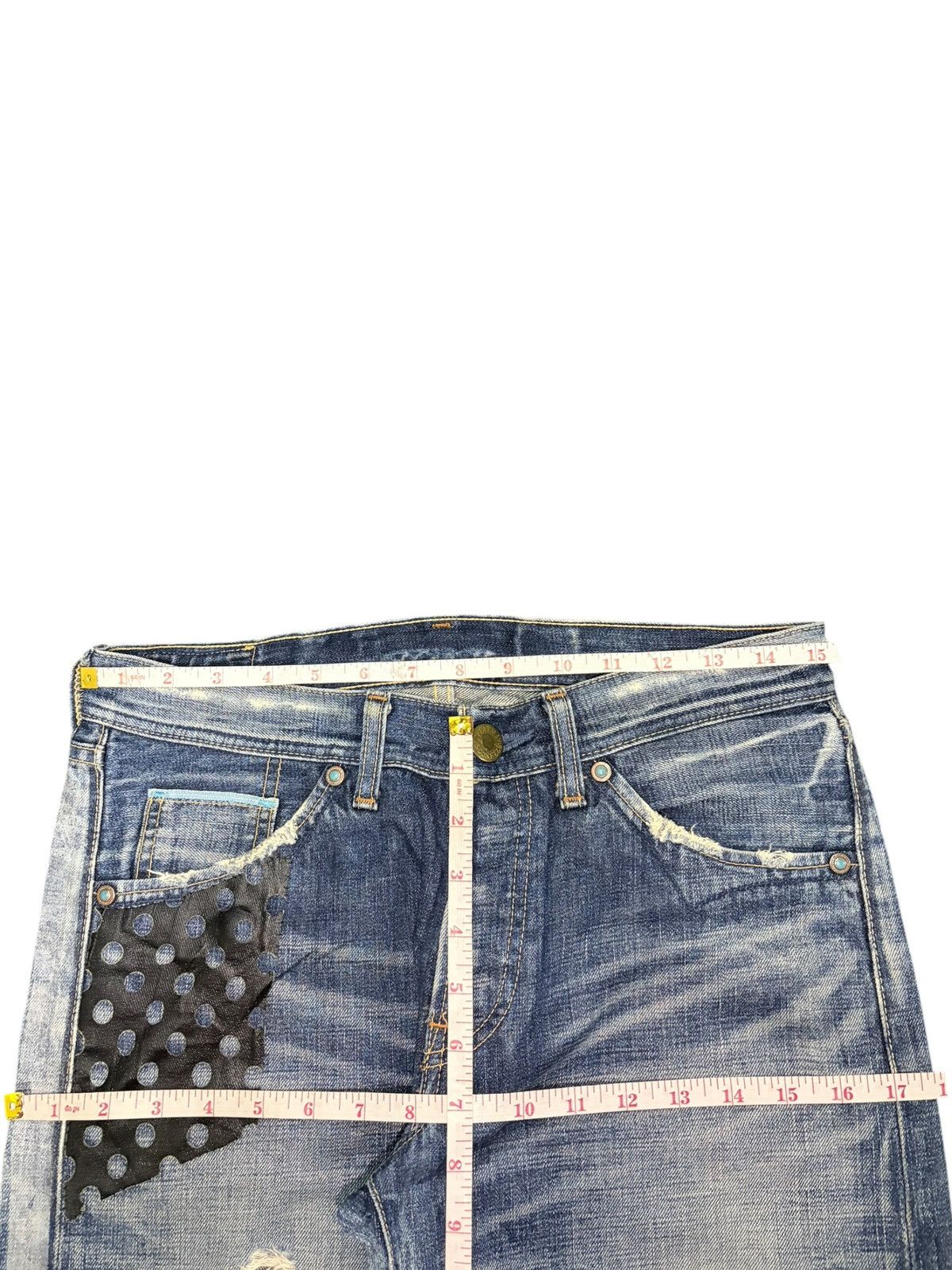Levi's Vintage 90s Levis 705 Selvedge Distress Loose Jeans Size US 30 / EU 46 - 6 Thumbnail