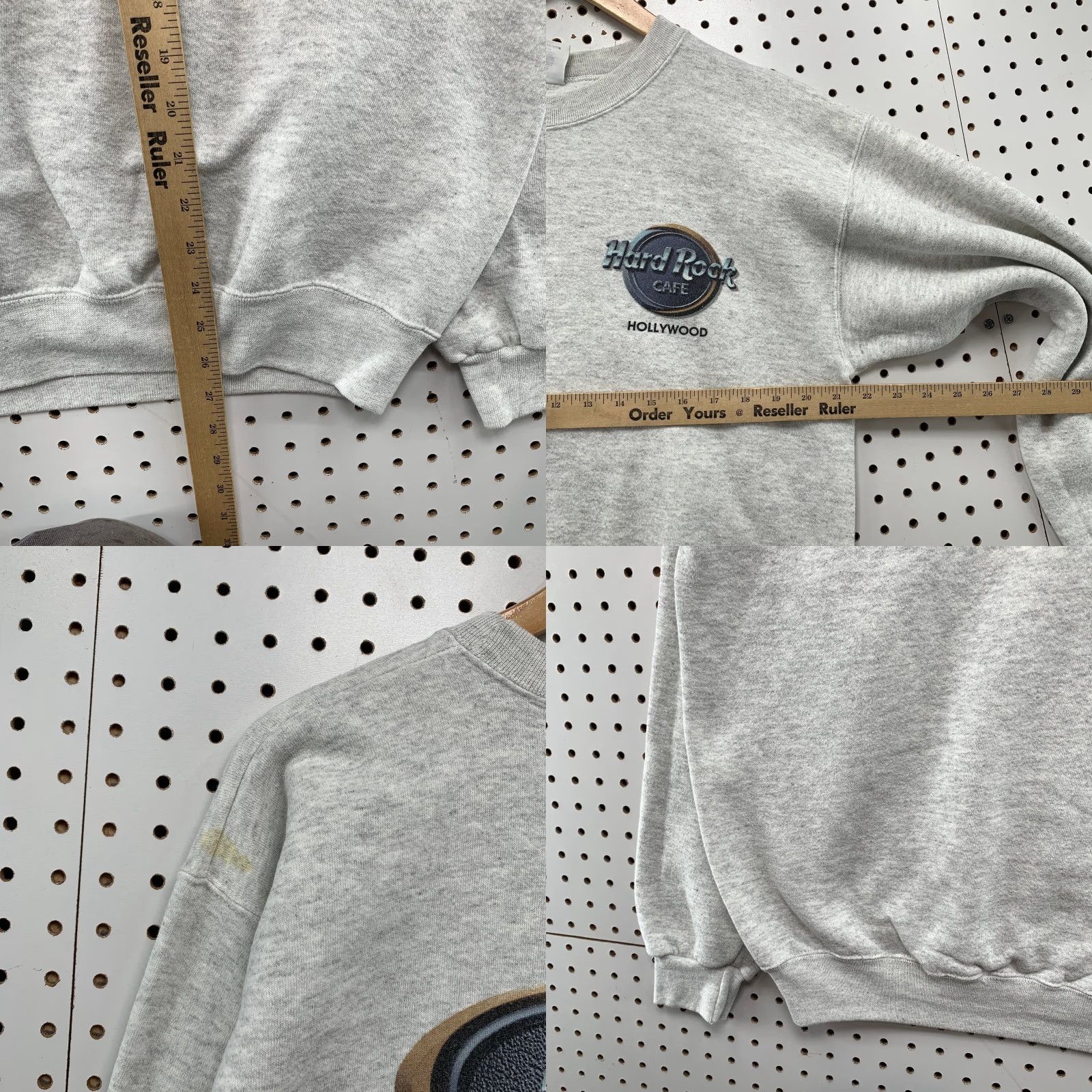Hard Rock Cafe VINTAGE Hard Rock Cafe Hollywood Sweatshirt Men M Gray Fleece Crewneck USA Sweatshirt Mens Size US M / EU 48-50 / 2 - 9 Thumbnail