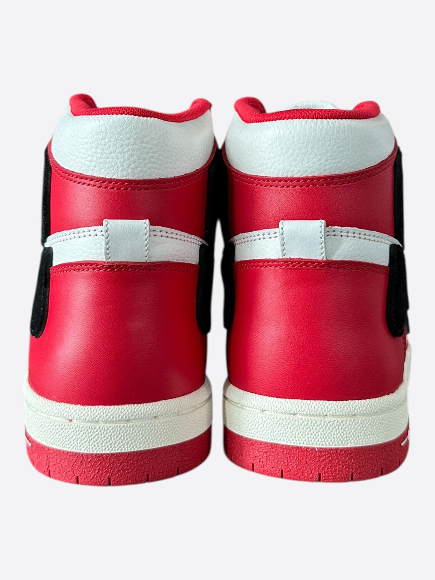 Amiri Amiri Red White & Black Skeleton High Top Sneakers Size US 13 / EU 46 - 4 Thumbnail